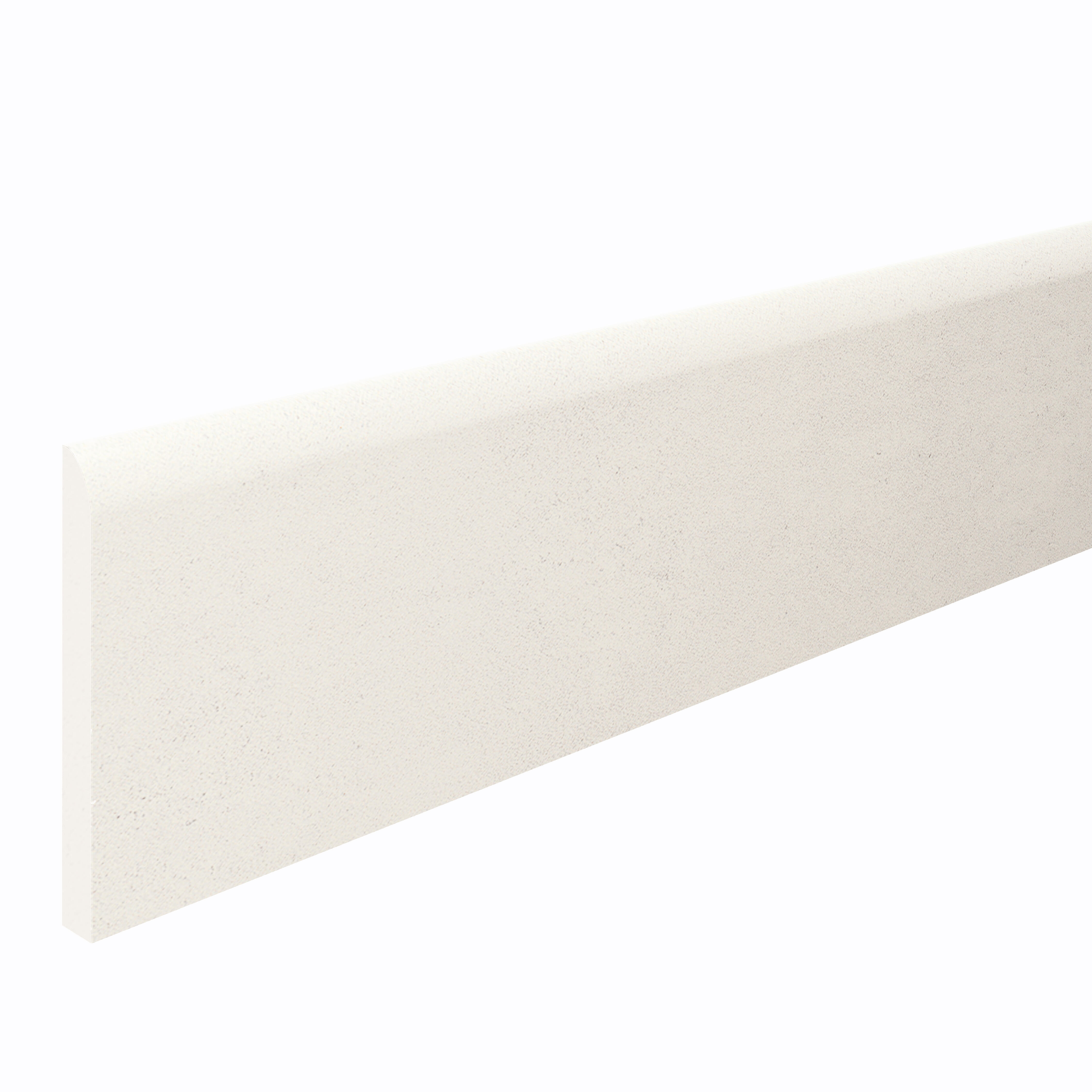 Pack de 4 rodapiés porcelánico cemento 60x10 cm cemento blanco artens