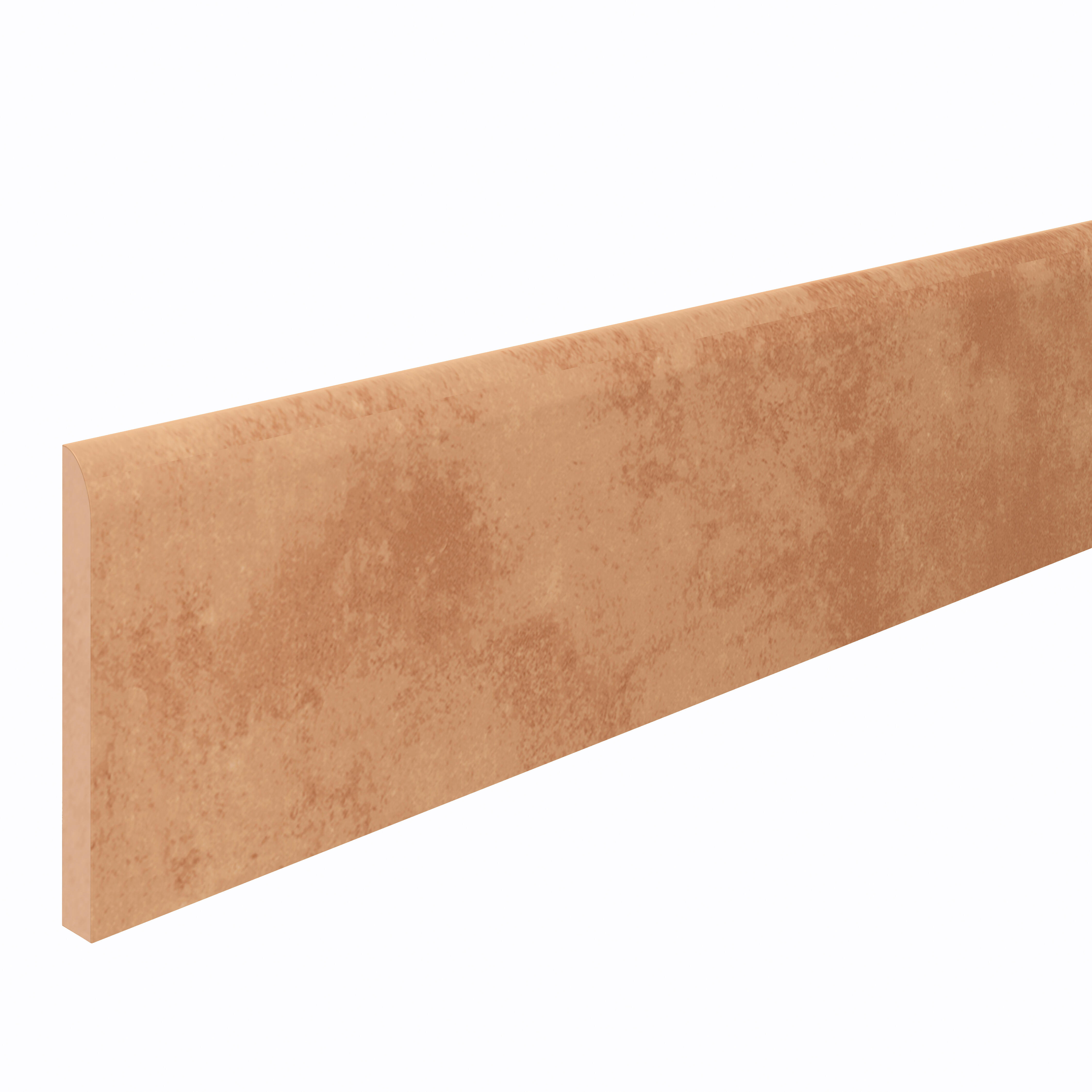 Pack de 4 rodapiés cerámico barro 33.3x8 cm terracota cotto artens