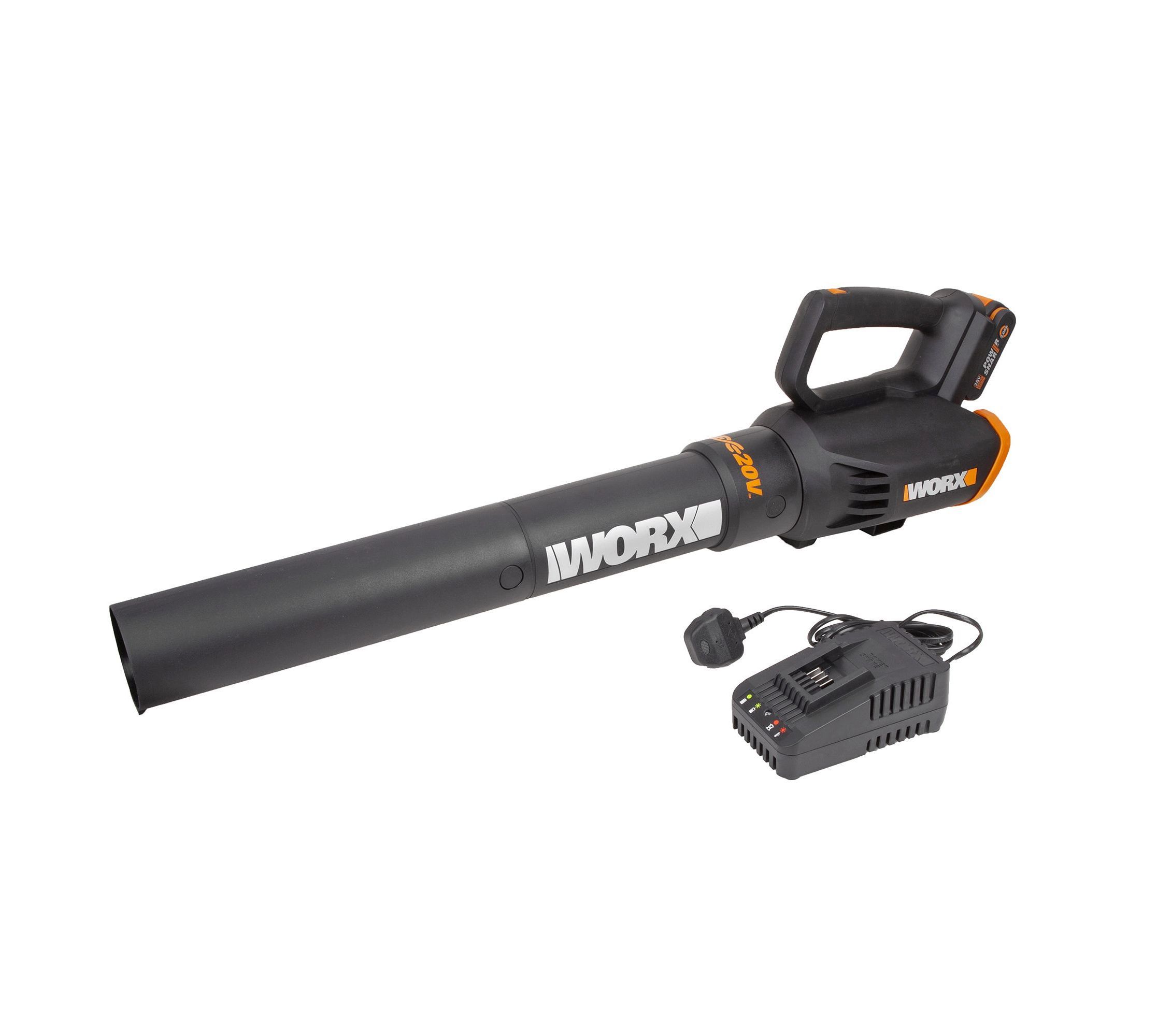 Soplador a batería worx 20v 120 velocidad de soplado