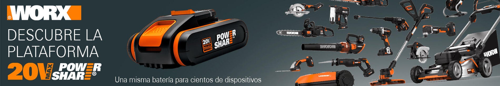 Worx WX390.1 H3 Martillo/Taladro/Atornillador + 2 Baterías 20V 2.0Ah +  Maletín