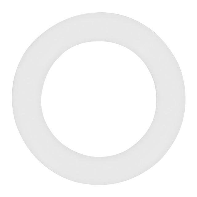 10 Anillas para barra de cortina 28 mm redondas PVC MOBOIS blanco mate en bruto