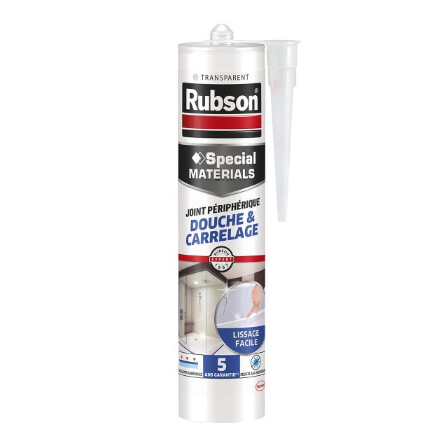 Mastic d'étanchéité carrelage RUBSON transparent 300 ml
