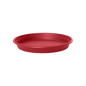 Soucoupe Carrée ELHO Loft Urban 22 X 3.1 Cm - Marron/Terre Cuite, Pour Pots De Fleurs Extérieur, Plastique Recyclé