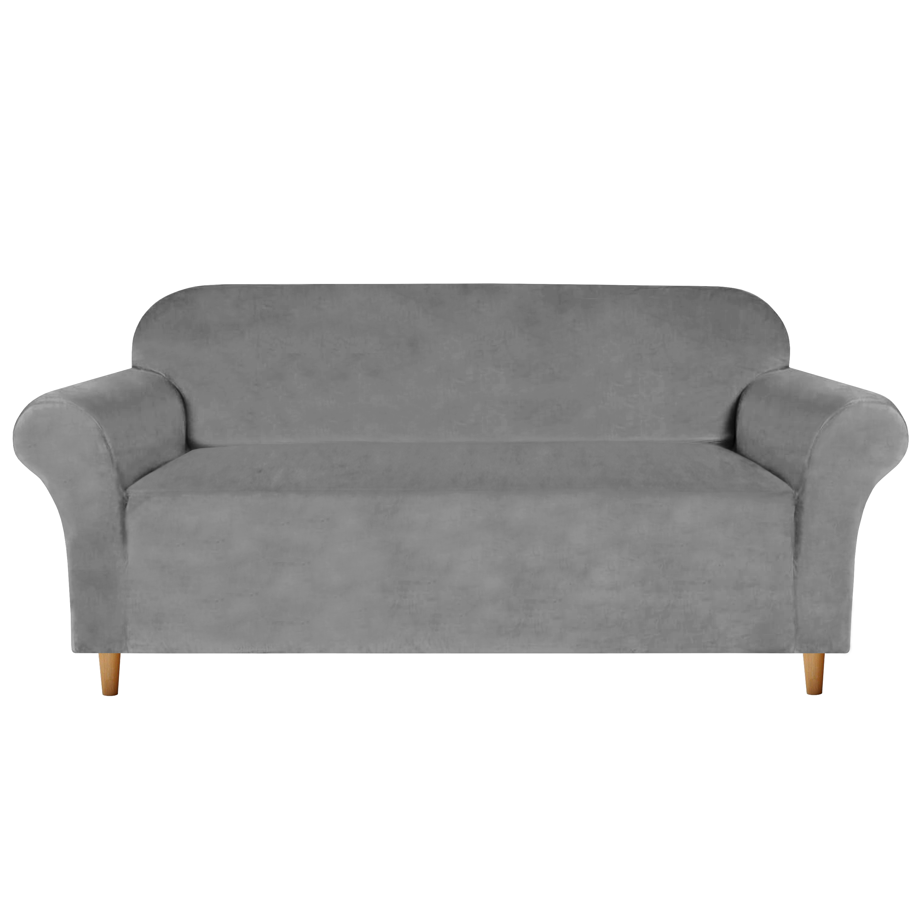 Pokrowiec na sofę 4-osobową Smart Protect Velvet szary XL