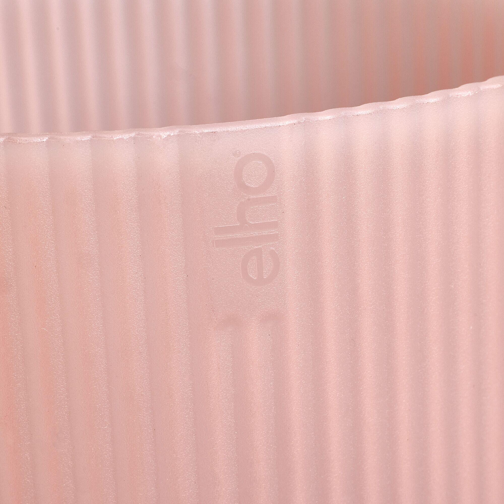 Cache-pot polypropylène ELHO Vibes fold orchid haut 12,5 rose glacé Diam.13 L.13 - 5