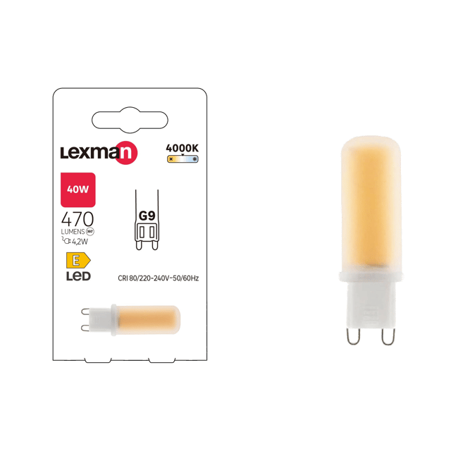 Żarówka LED G9 4.2 W 470 lm Neutralna biel Lexman