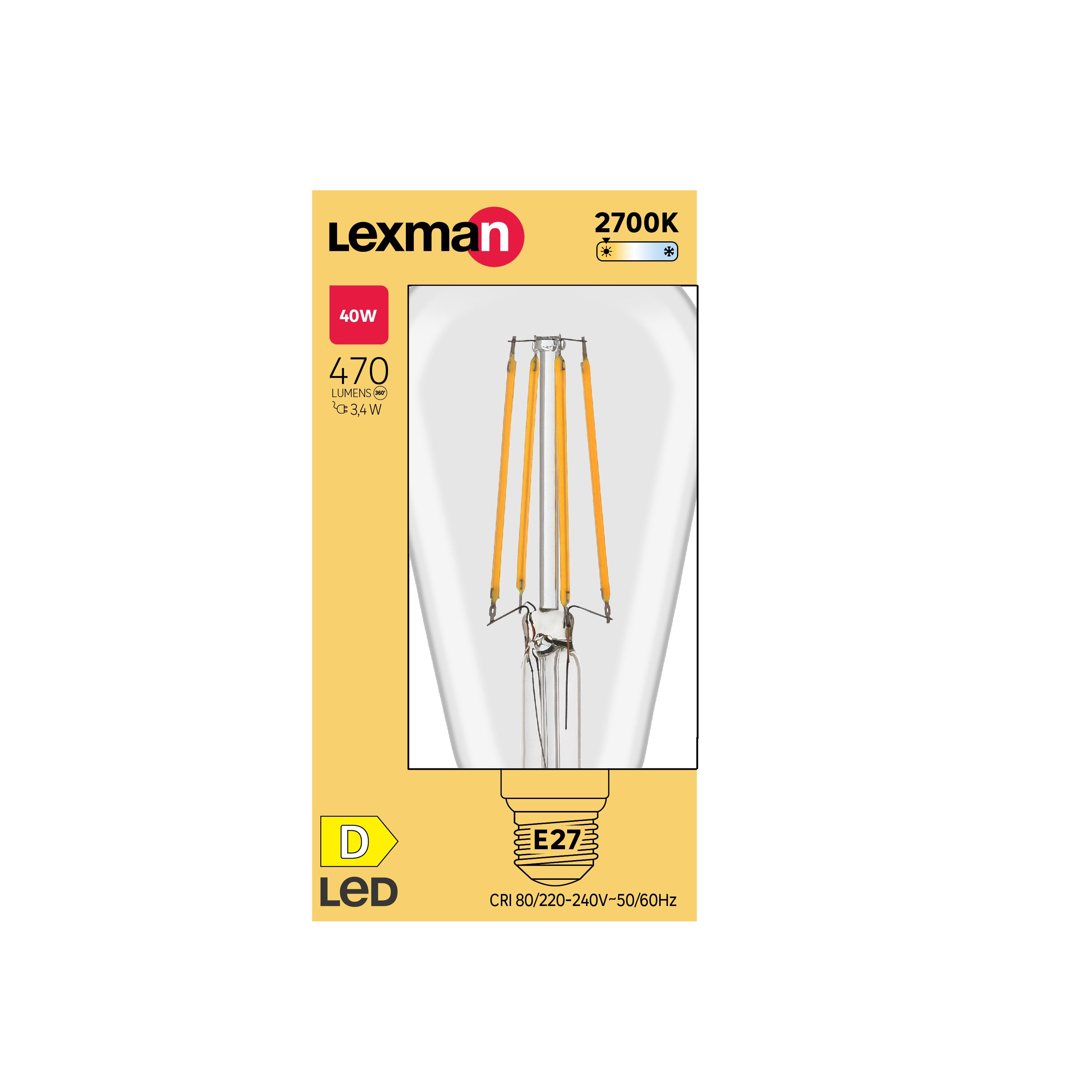Żarówka dekoracyjna LED E27 3,4 W 470 lm Lexman - 8