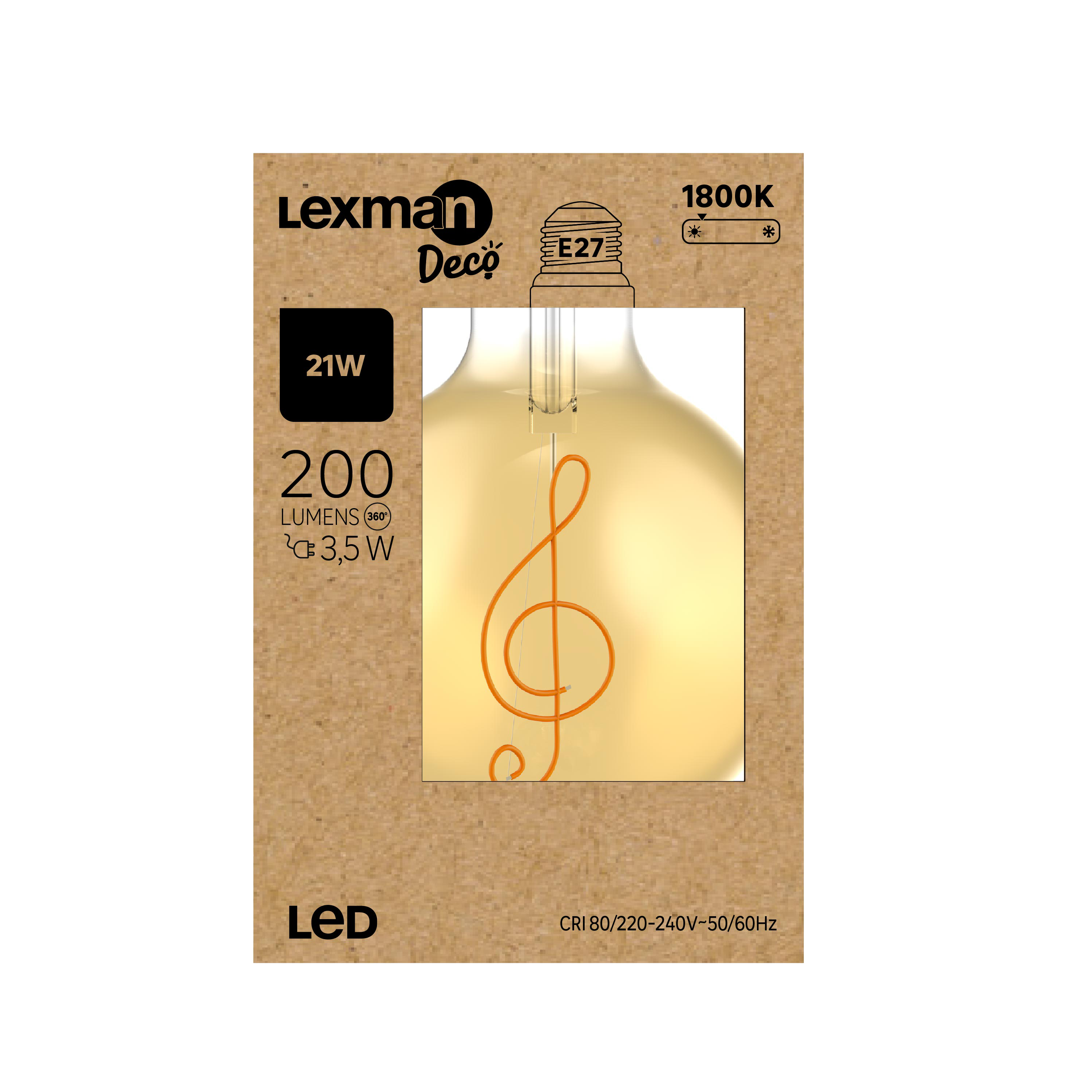 Żarówka dekoracyjna LED Music E27 3,5 W 200 lm Lexman - 7