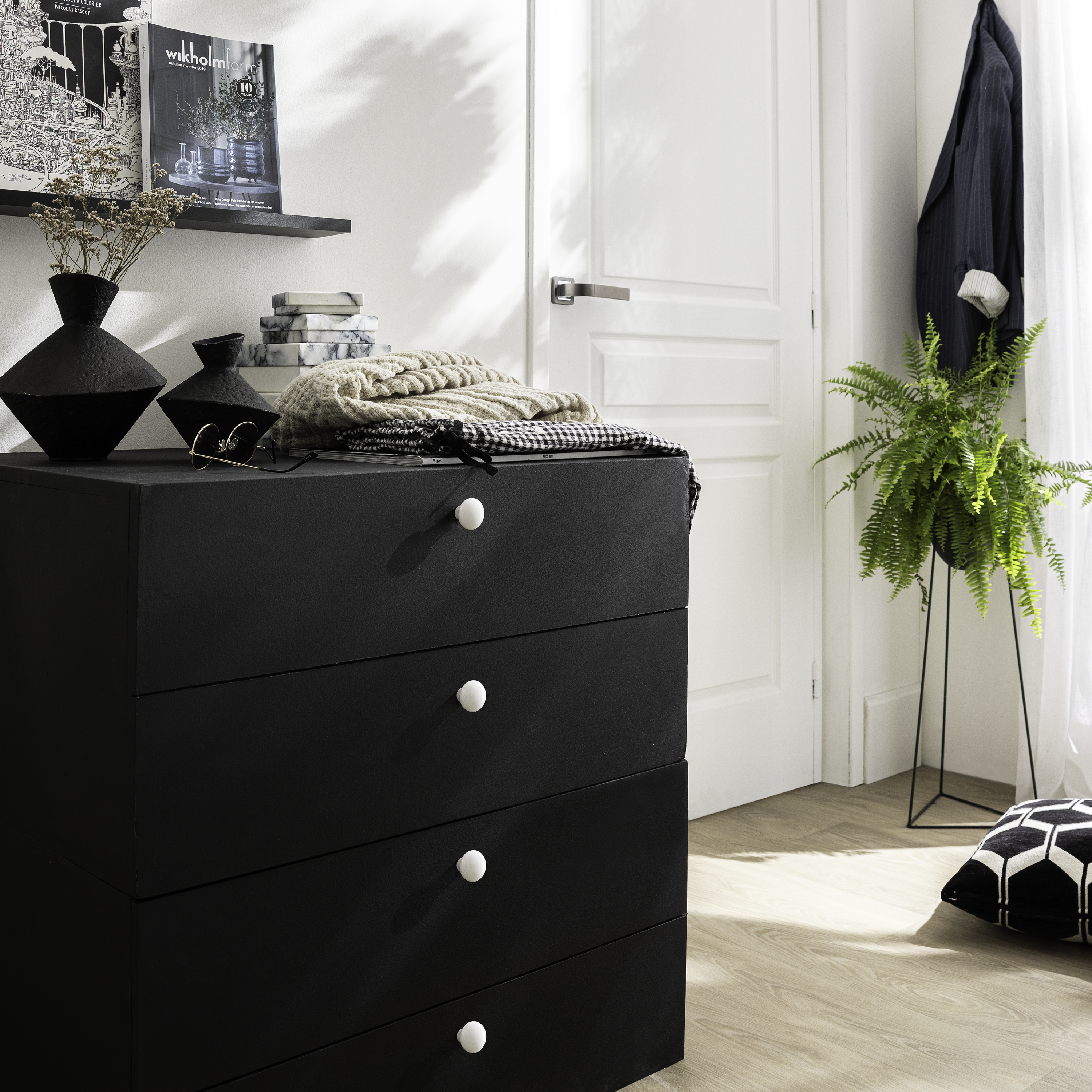 Pomolo per mobili INSPIRE tillie in ceramica bianco verniciato lucido  ø 28.5 mm, 1 pezzo - 3