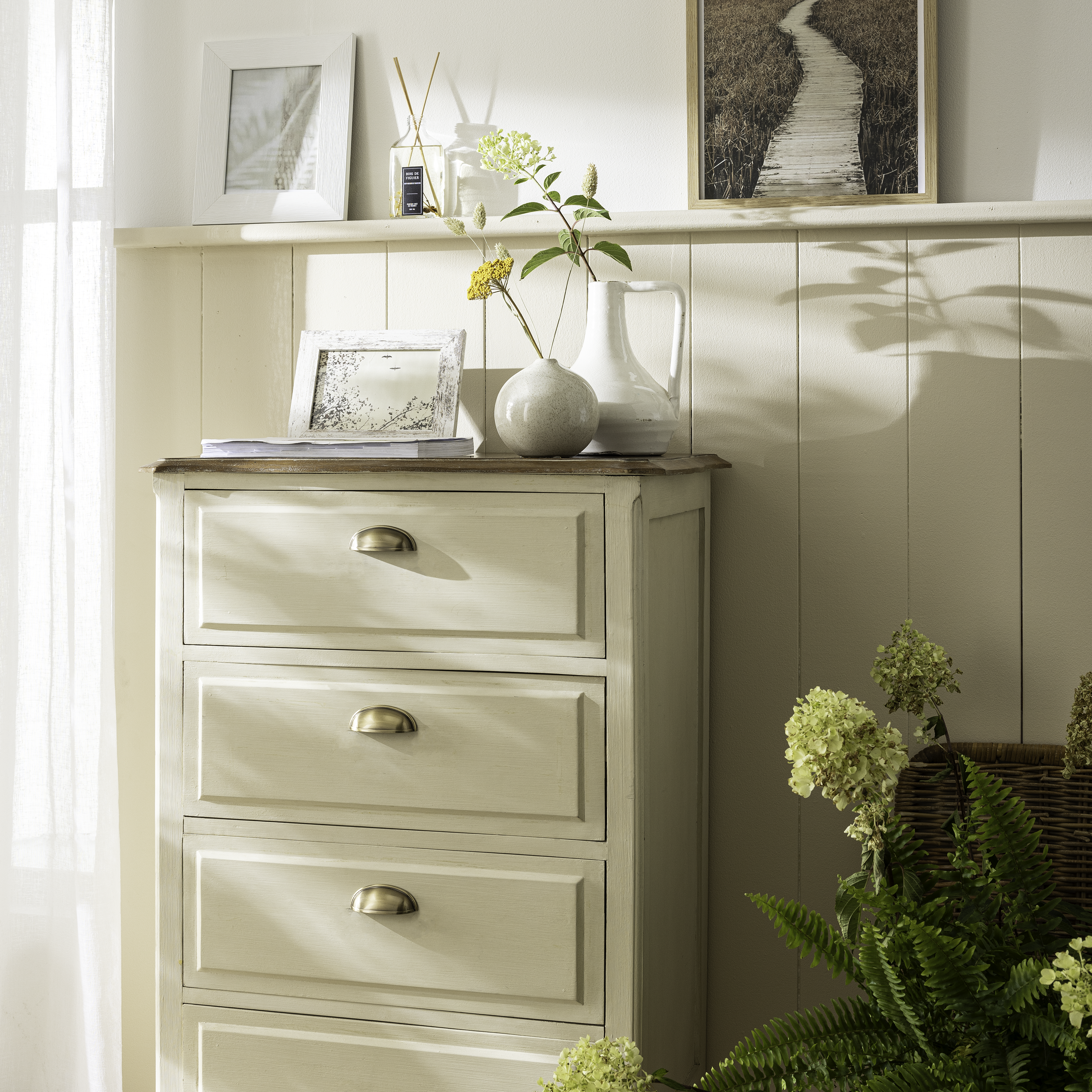 4 puxadores para móvel concha latão antigo 64 mm Inspire - 4