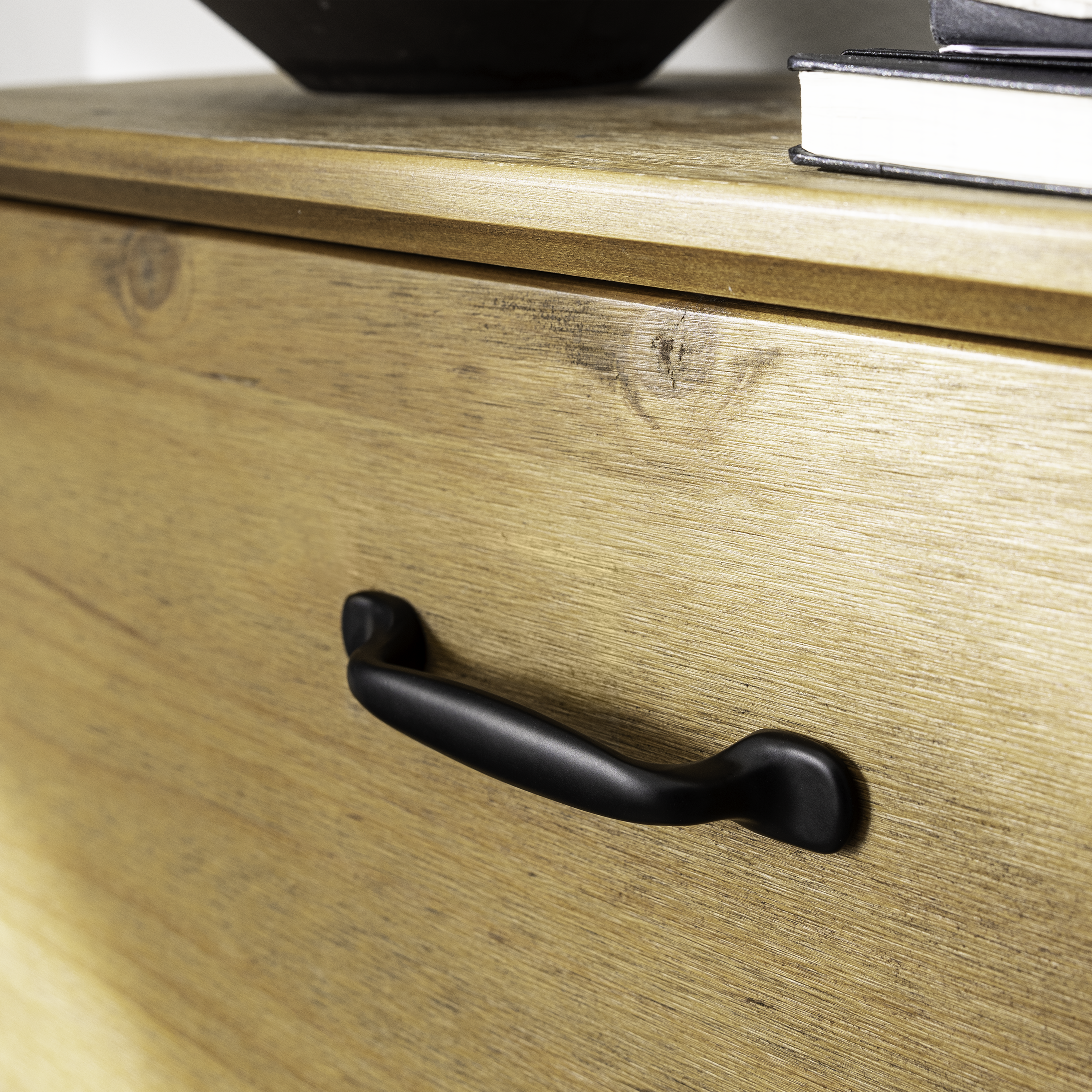 Maniglia per mobili INSPIRE Saria in zama nero opaco interasse 96 mm - 3