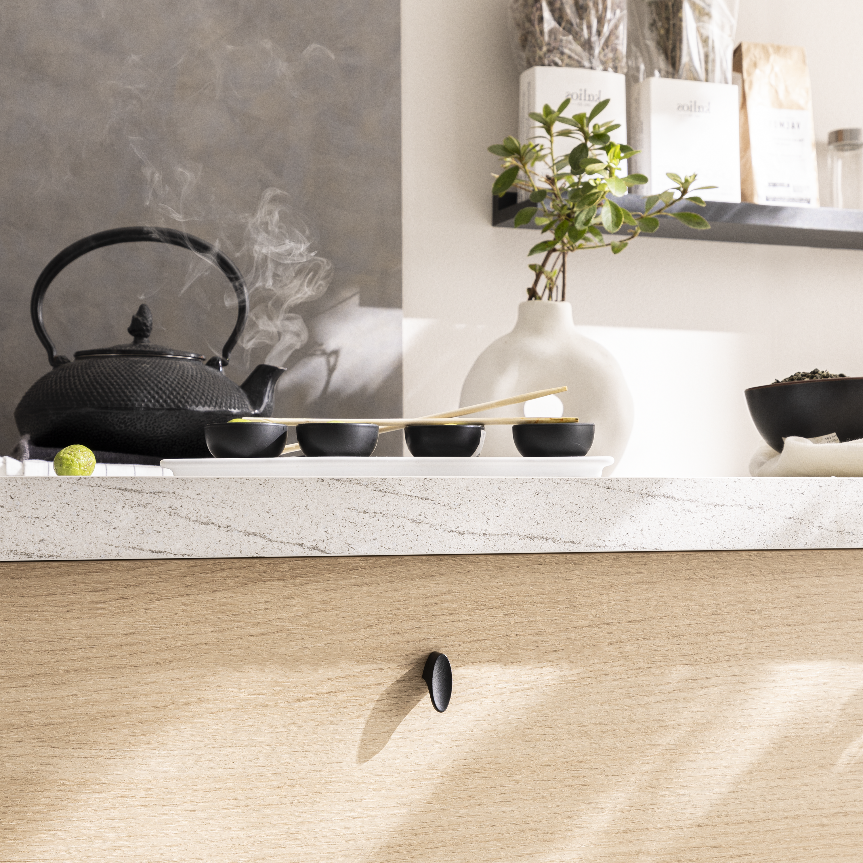 Gałka meblowa Elisse 20 mm czarna Inspire - 2
