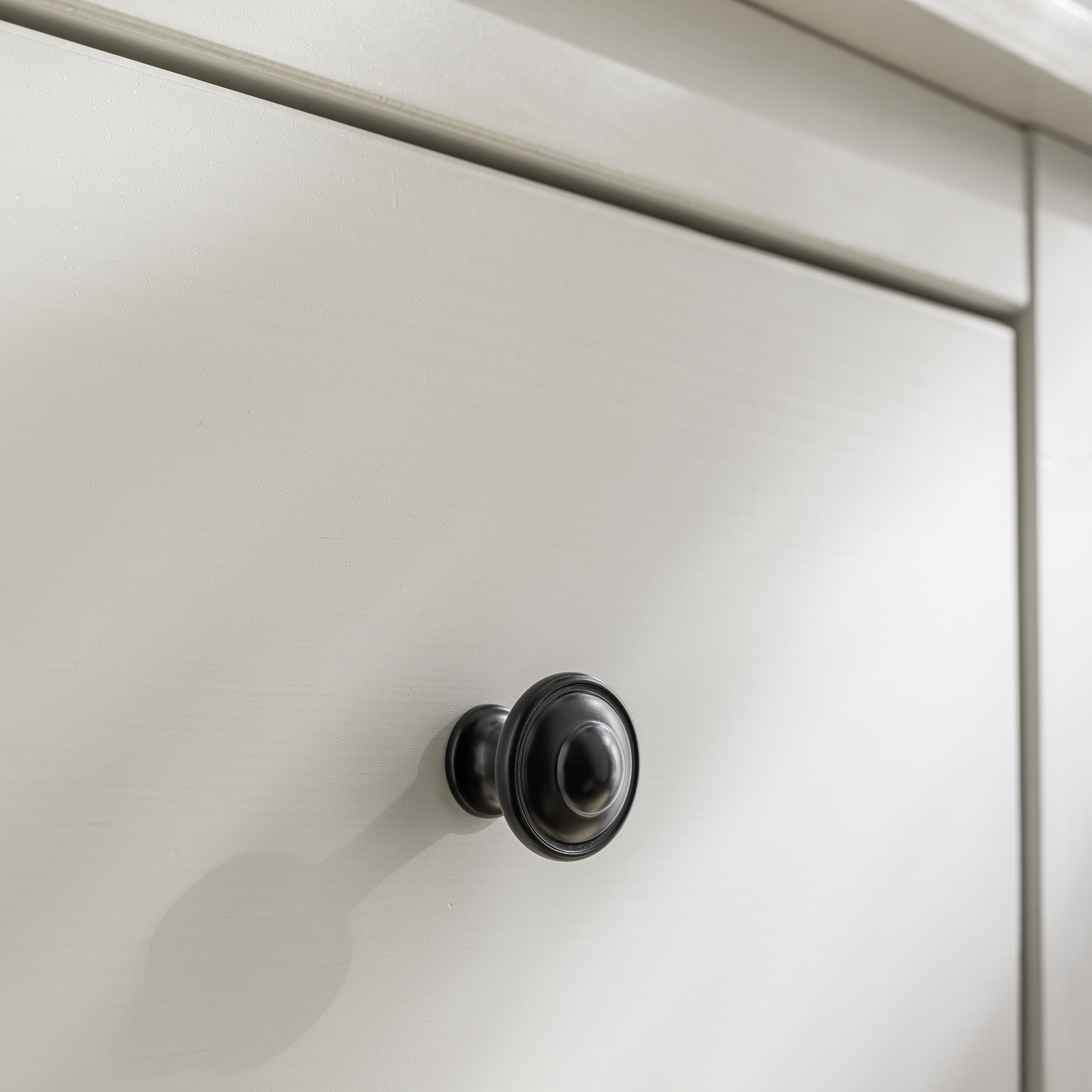 Pomolo per mobili INSPIRE paros in zama nero verniciato opaco  Ø 27.5 mm - 2