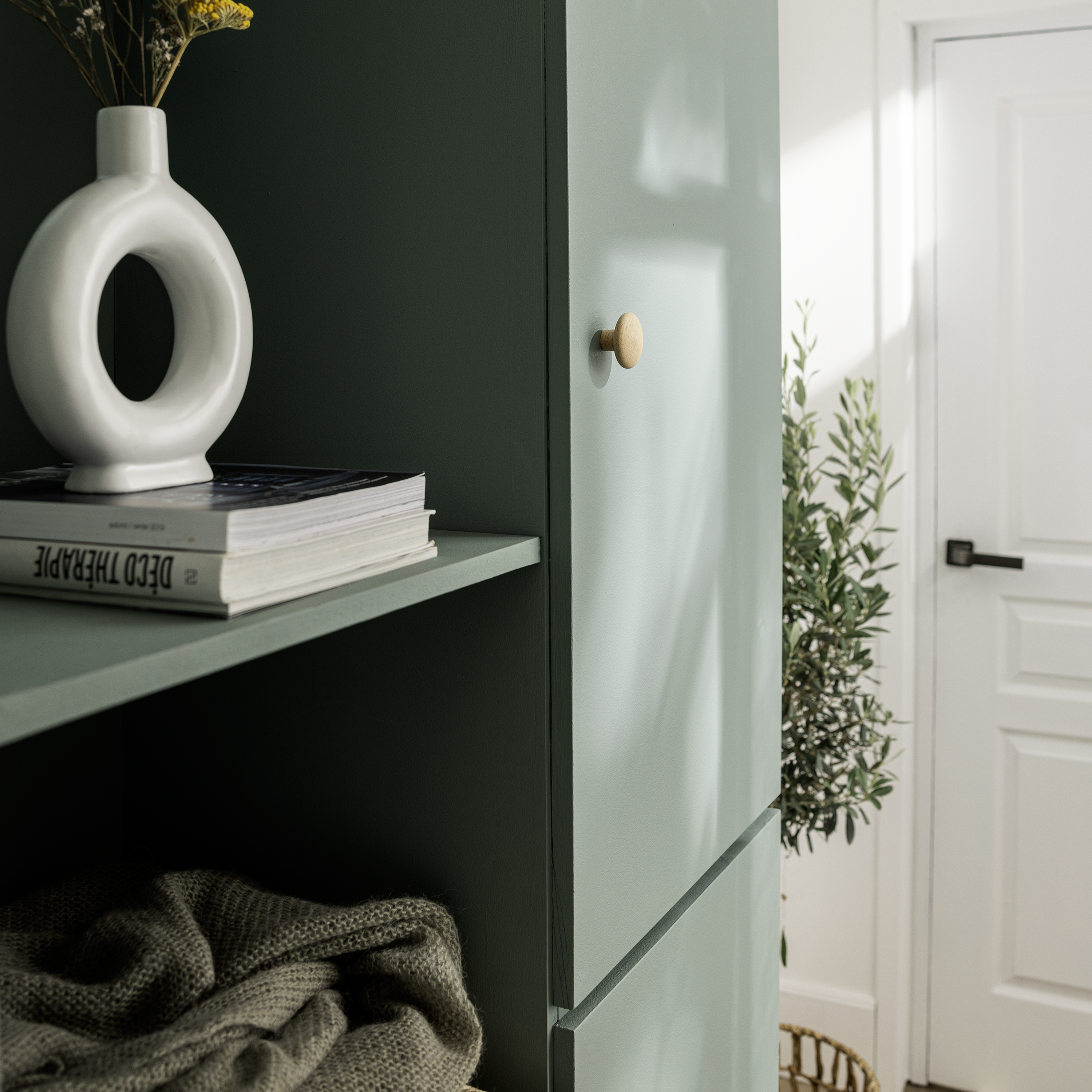 Pomo de mueble INSPIRE Dune en madera con acabado natural - 2