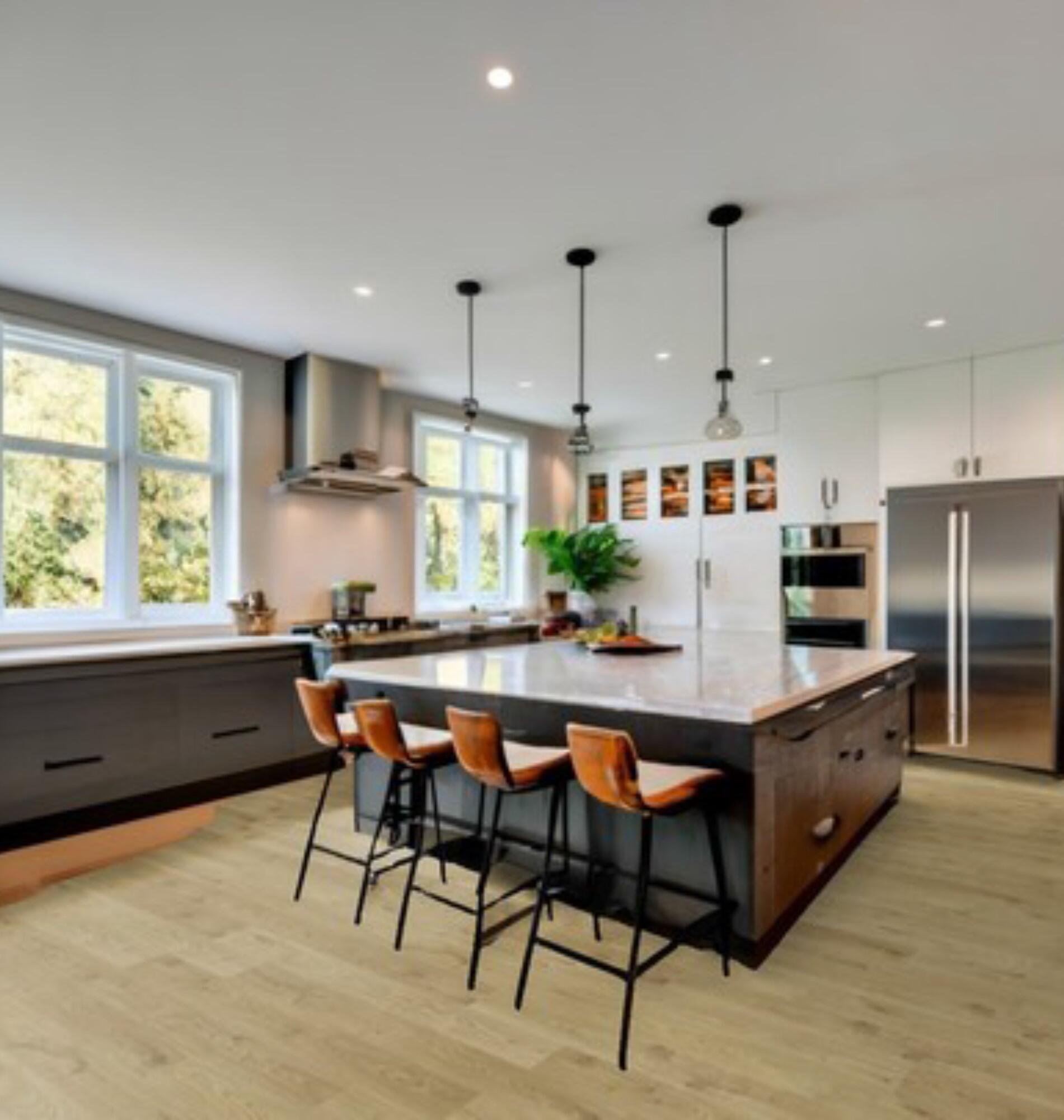 Pavimento vinílico SPC click flutuante Berlim superior 5,5 mm com base - 2