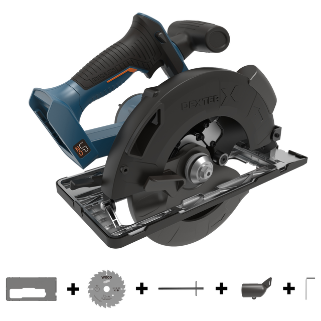 Scie circulaire sans fil DEXTER UP20 BRUSHLESS, sans batterie