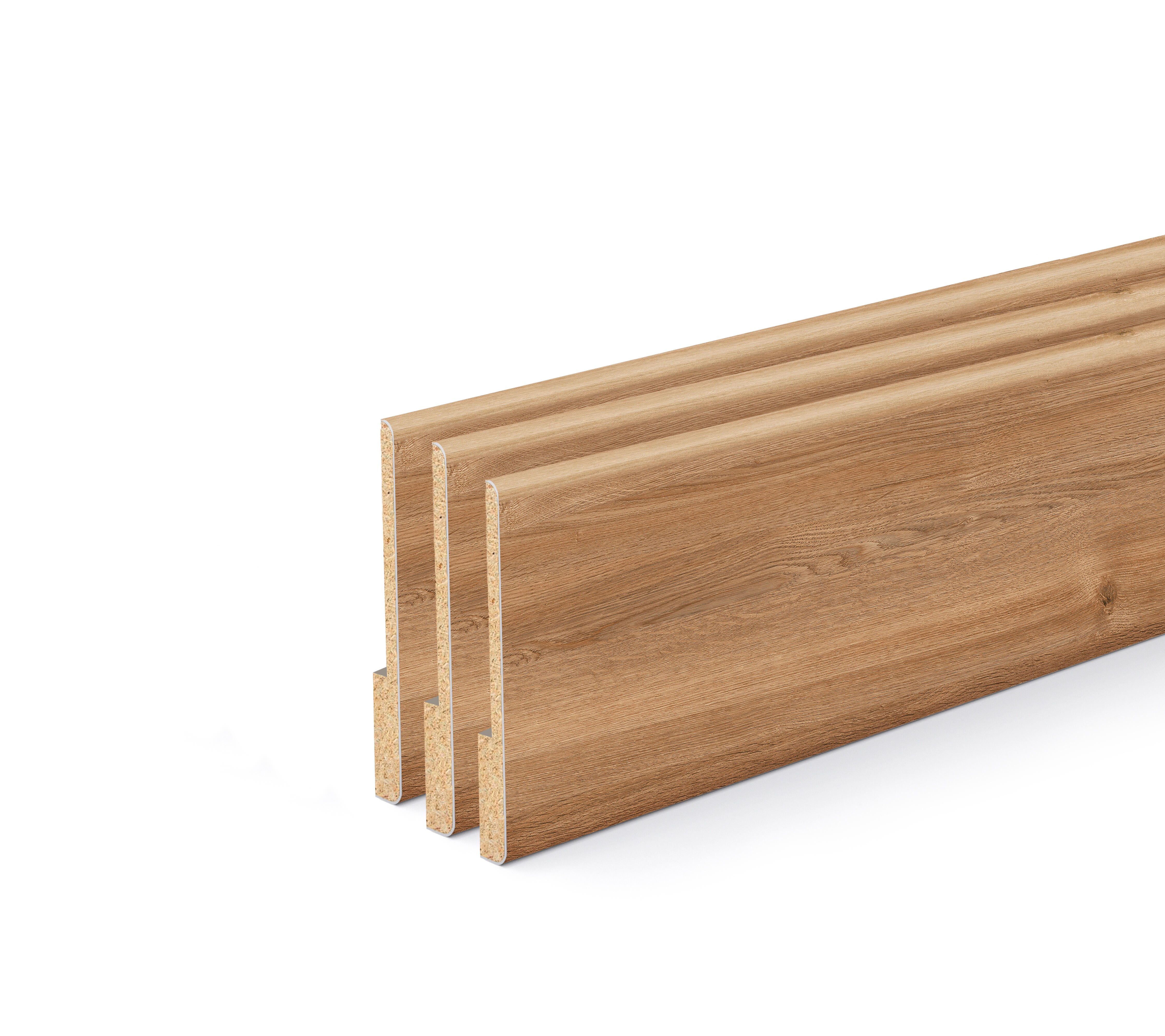Kit de 3 recrecidos roble nature de 67x10mm