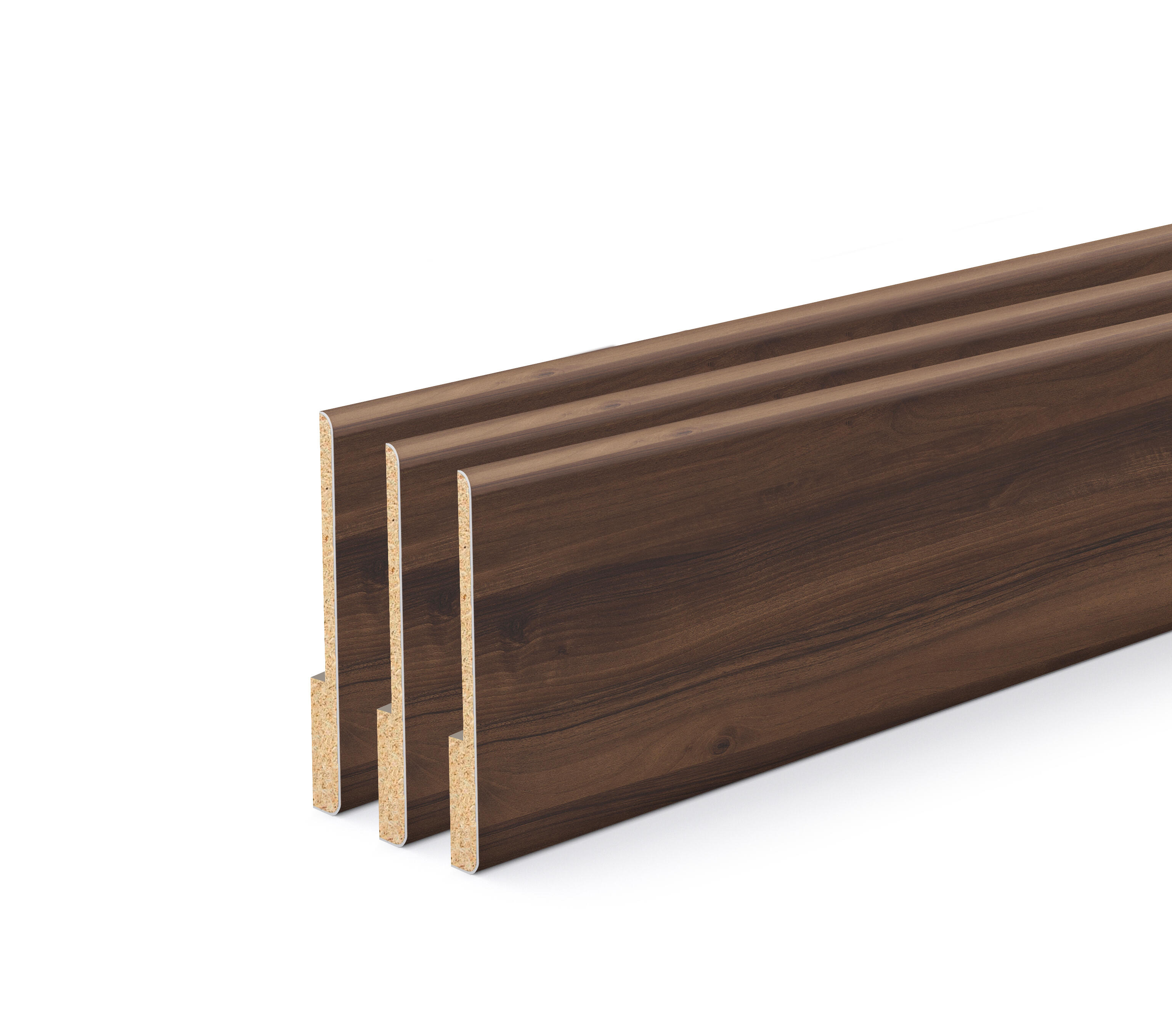 Kit de 3 recrecidos nogal nature de 67x10mm