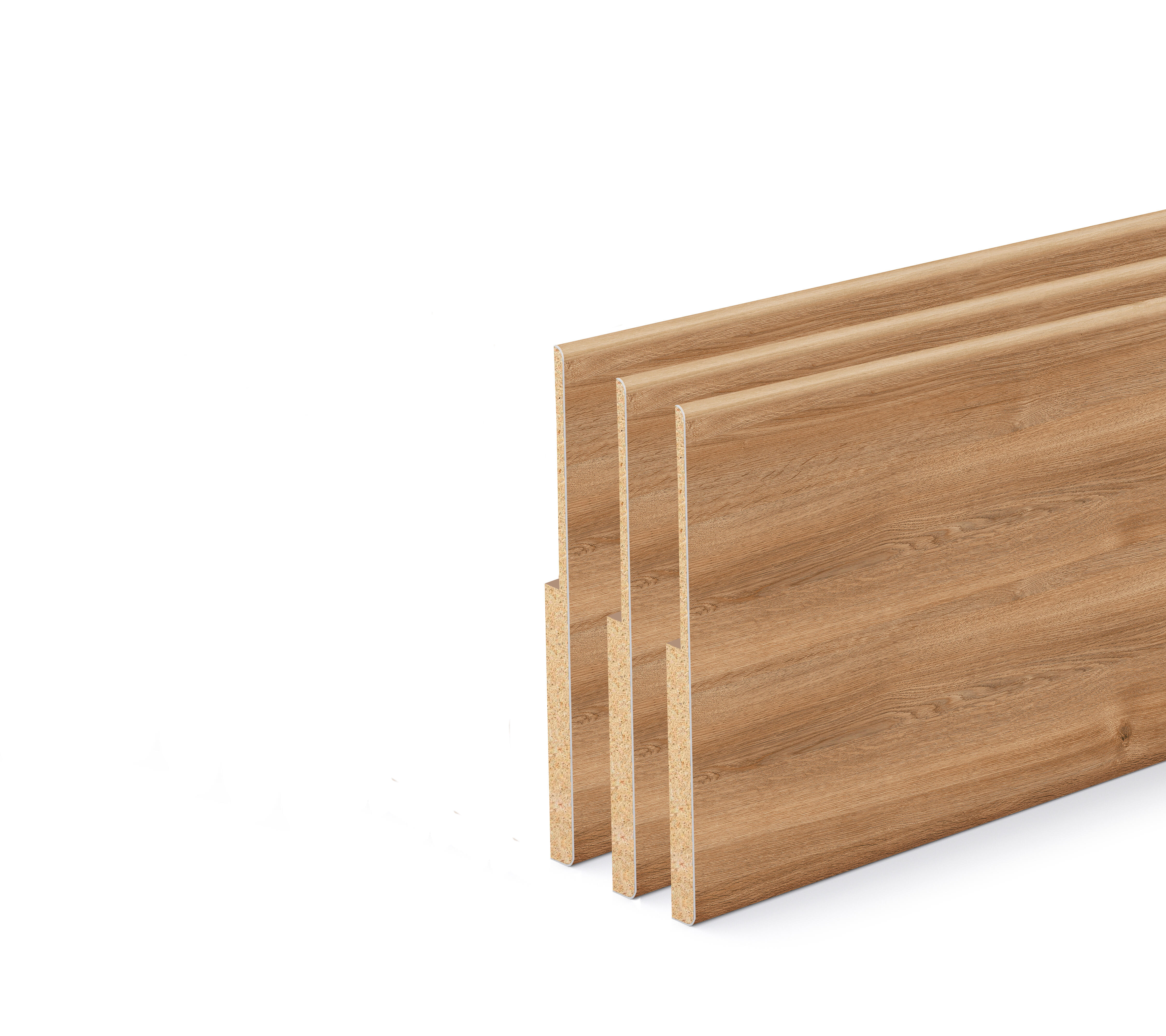 Kit de 3 recrecidos roble nature de 117x10mm