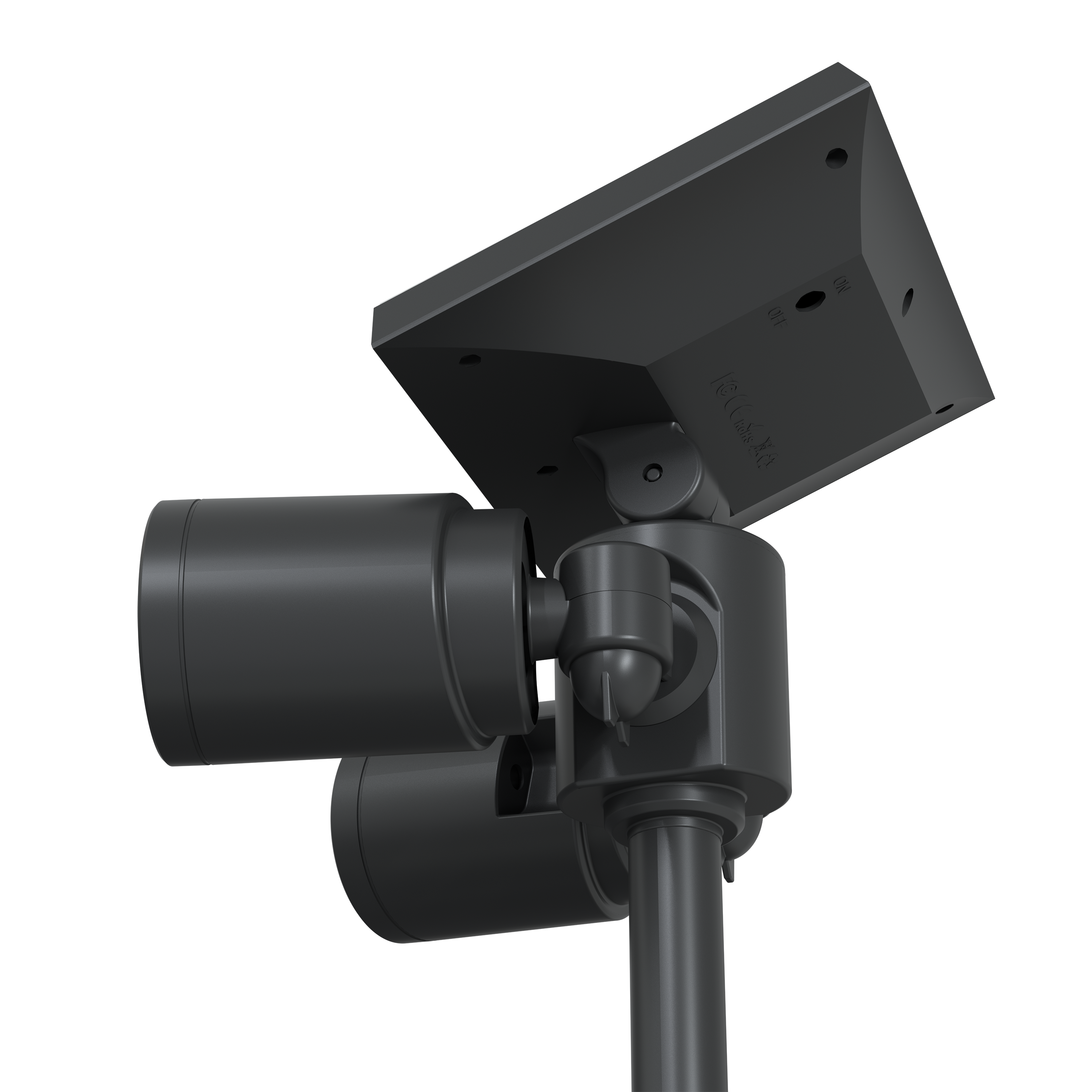 Baliza jardín solar exterior LED negro INSPIRE Orbi IP54 con detector de movimiento - 5