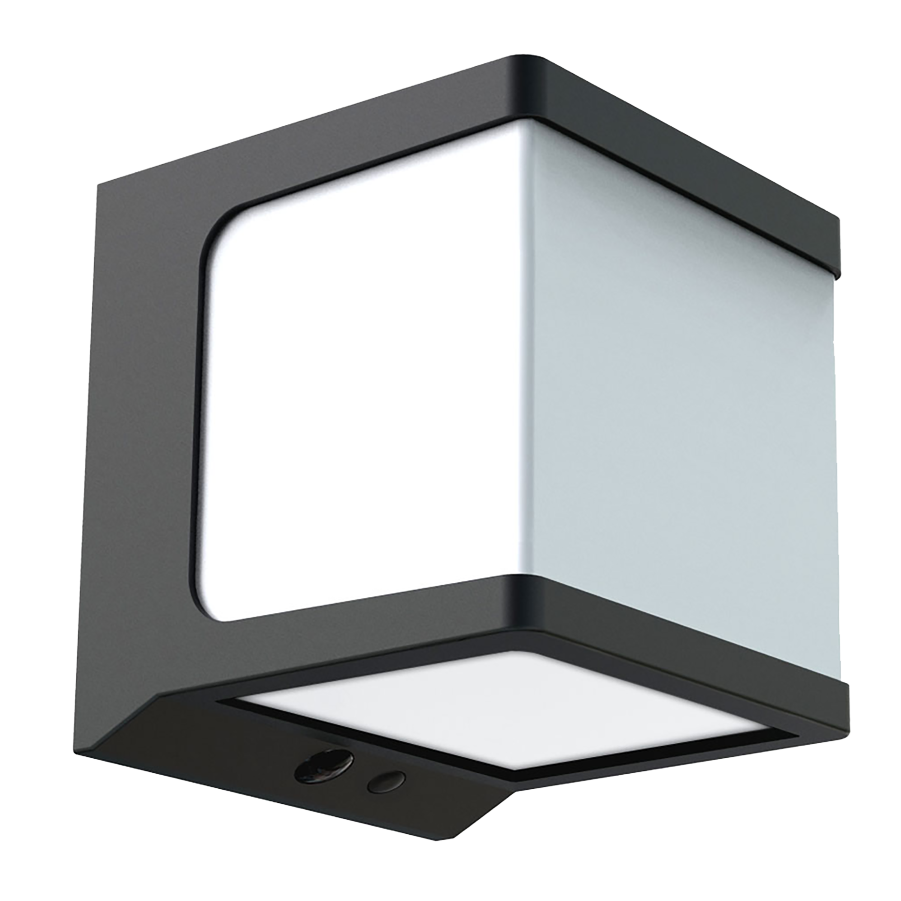 Kinkiet solarny Prospe czarny z czujnikiem IP54 LED Inspire