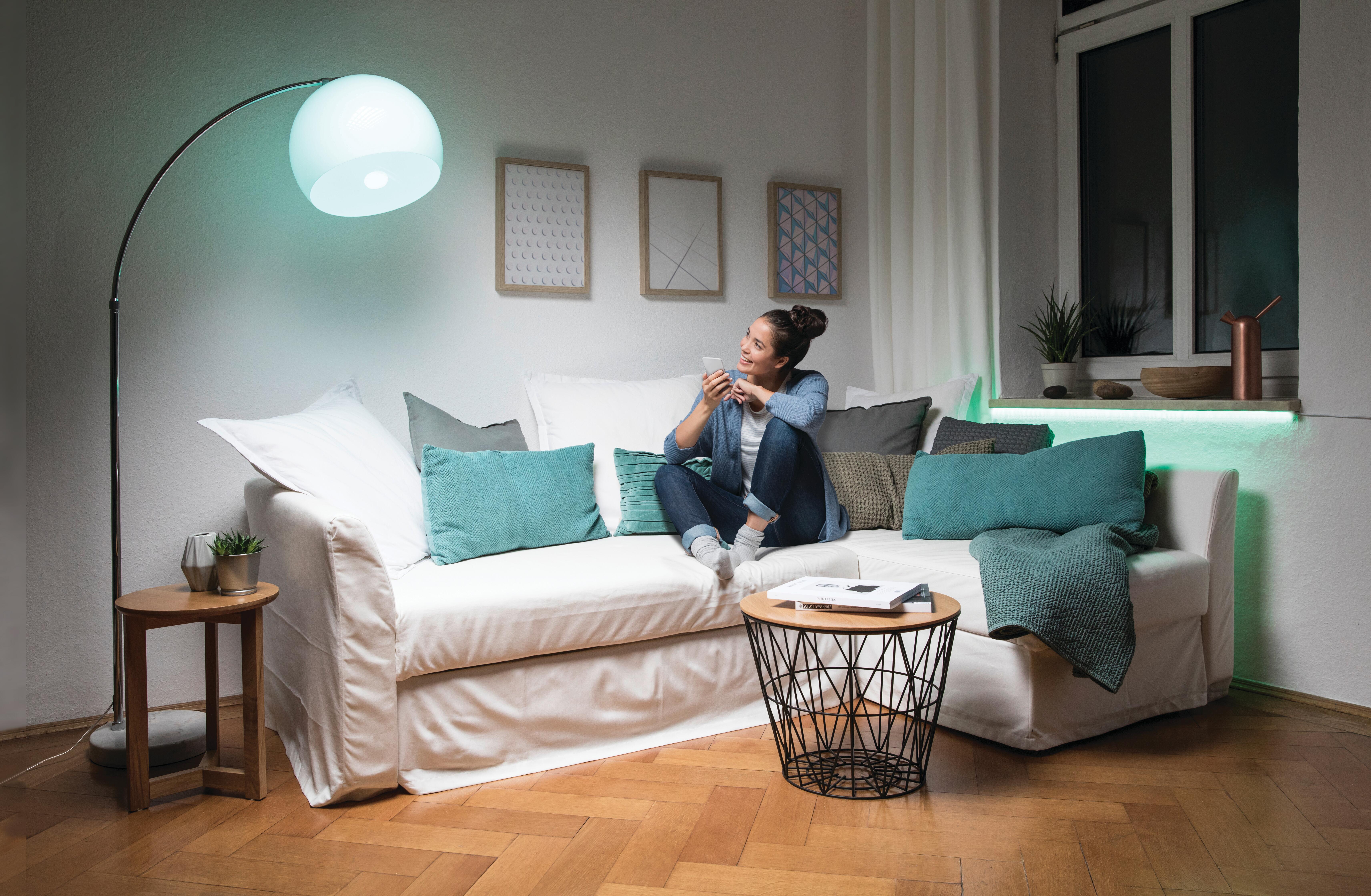 Lâmpada led smart E27 standard 806 lm Ddimável RGBW com comando Osram
 - 5