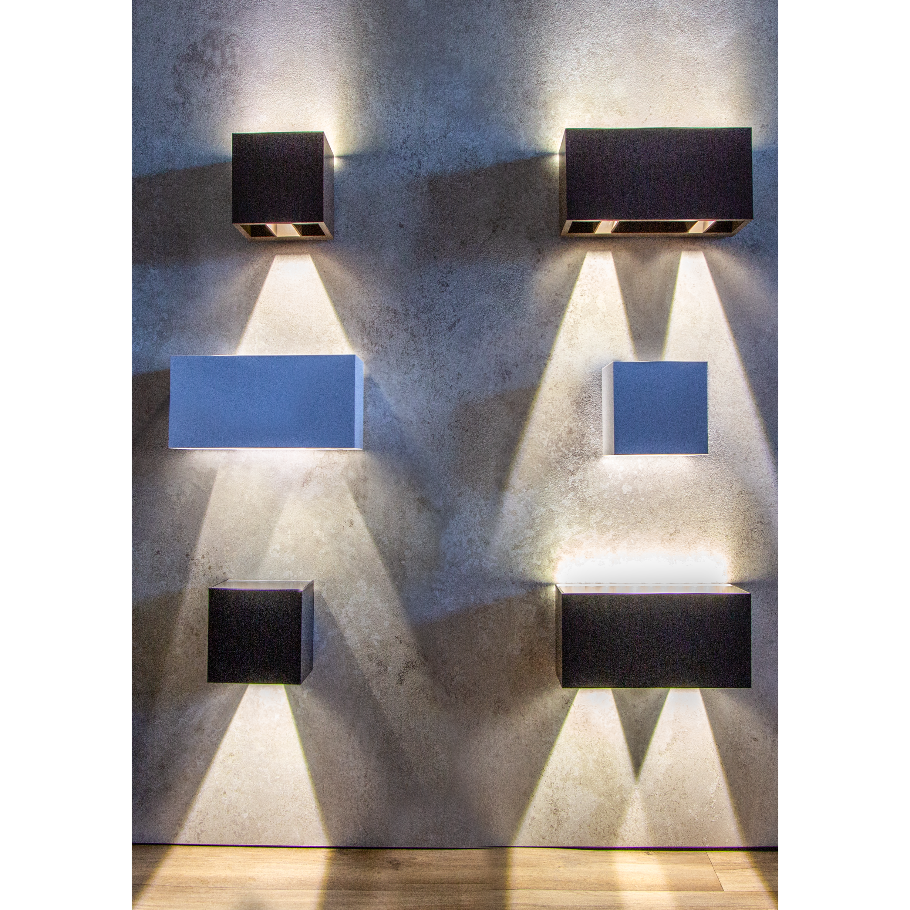 Applique solaire jeux de lumière Roxbury, 700 Lm, blanc chaud, noir INSPIRE - 8