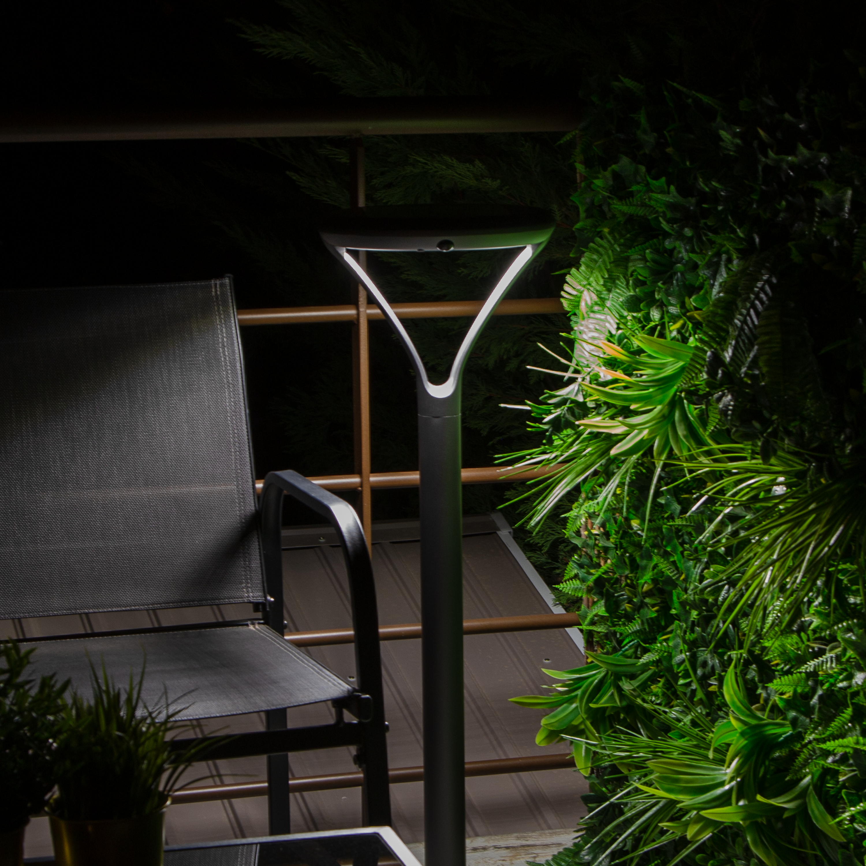 Lampadaire solaire à détecteur 2000 Lm, blanc neutre, Bermeo anthracite INSPIRE - 8