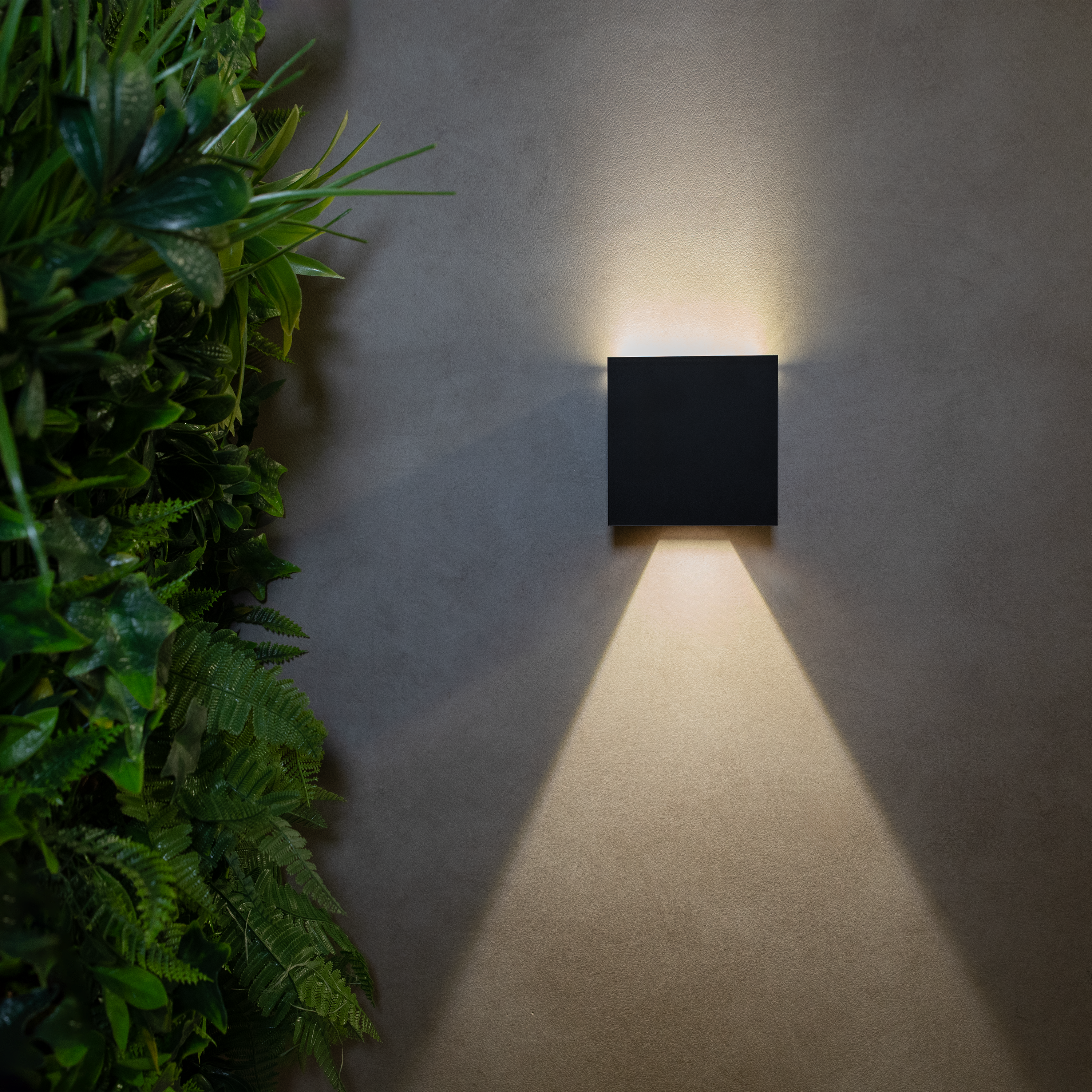 Candeeiro de parede solar Roxbury  700 lm 4000k ip54 preto Inspire - 14