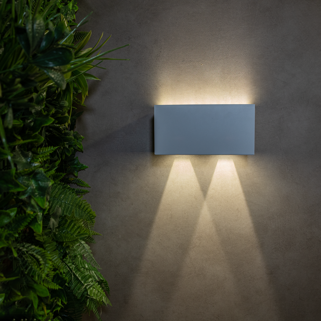 Applique solare Roxbury bianco IP54 1400LM in abs, 9.24W INSPIRE