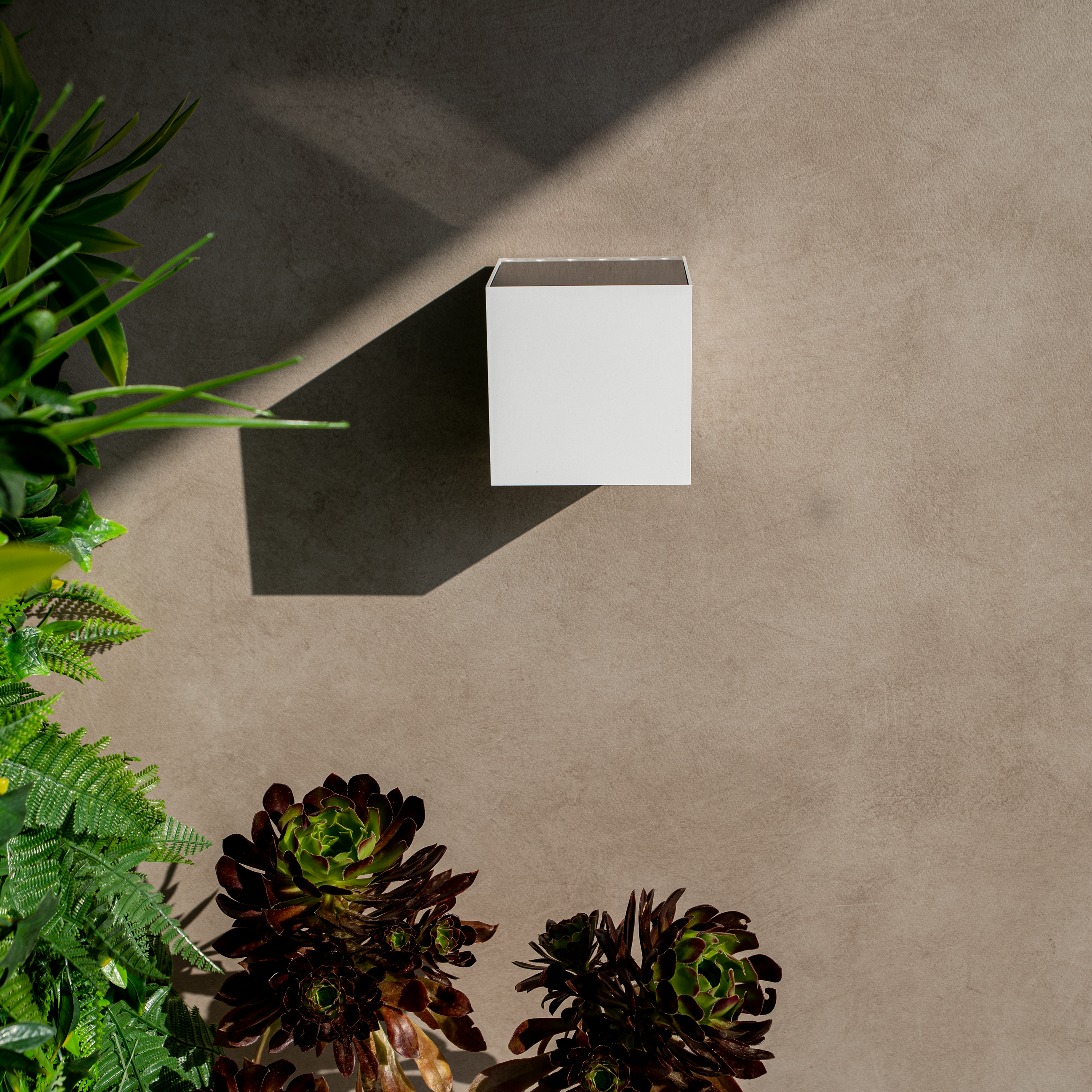 Candeeiro de parede solar Roxbury  700 lm 4000k ip54 branco Inspire - 13