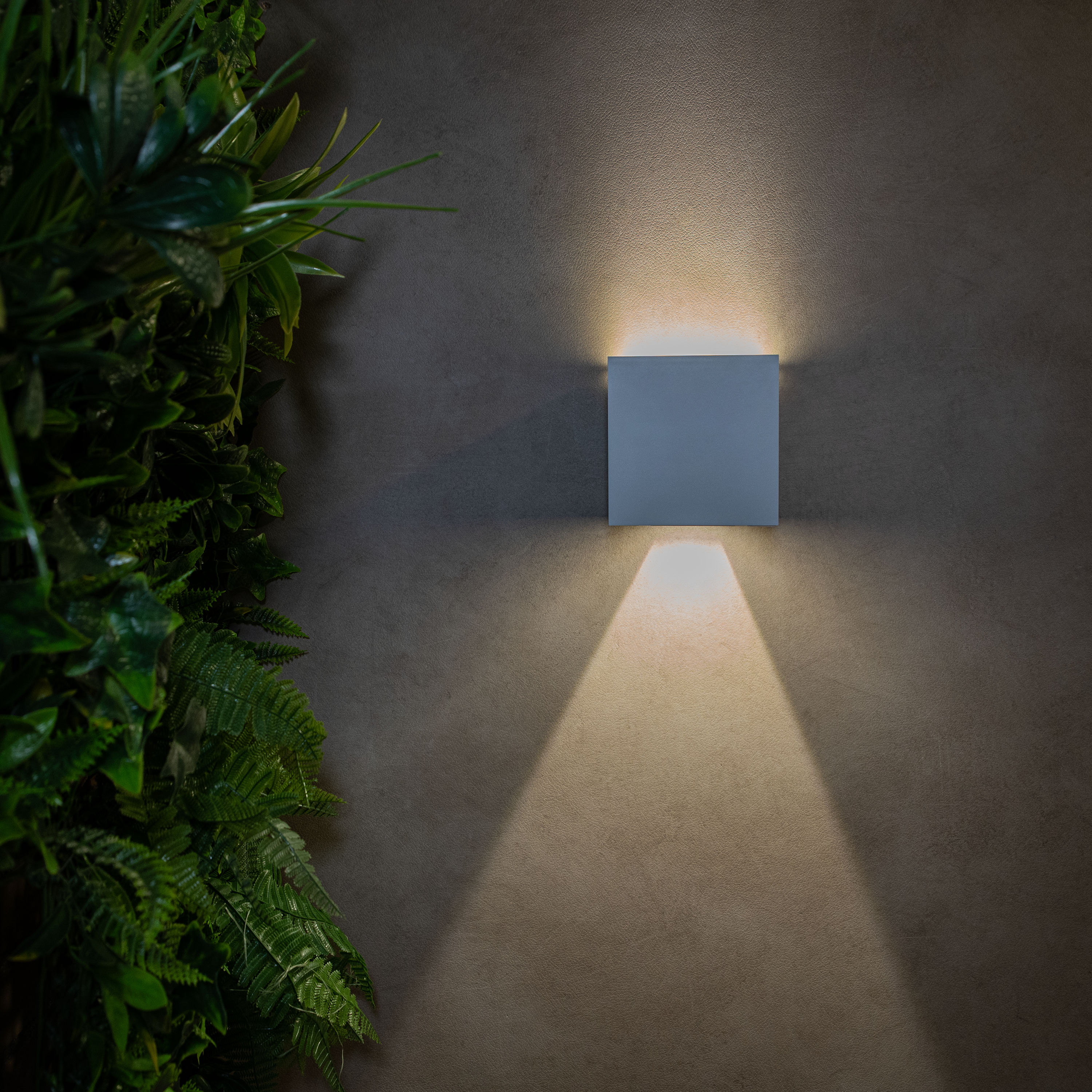 Candeeiro de parede solar Roxbury  700 lm 4000k ip54 branco Inspire - 12