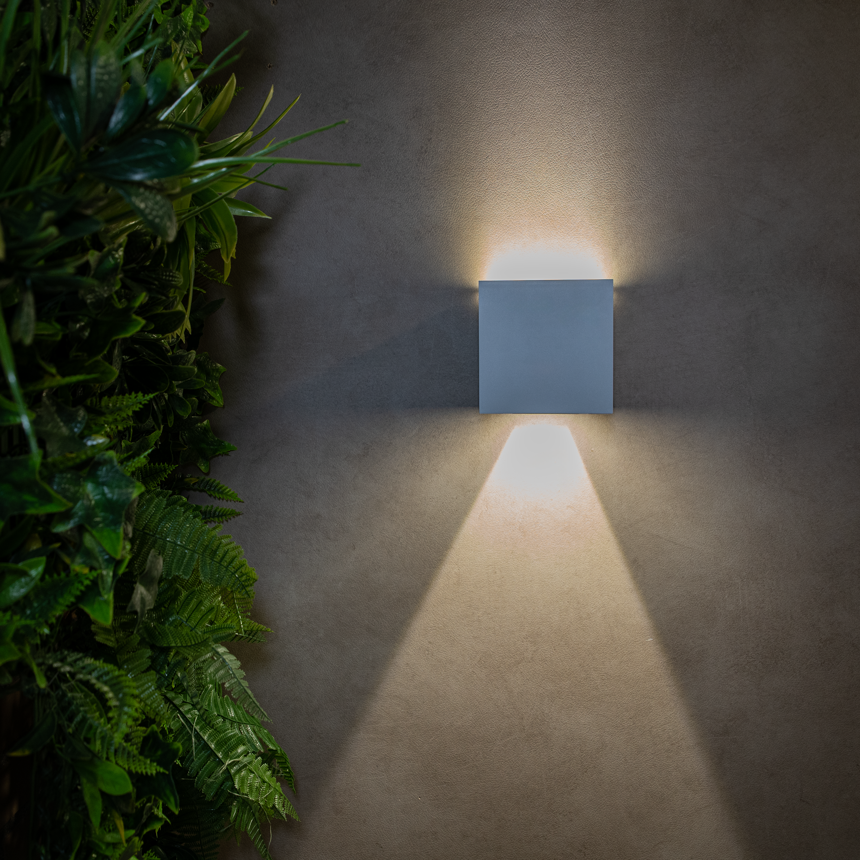 Candeeiro de parede solar Roxbury  700 lm 4000k ip54 branco Inspire - 11