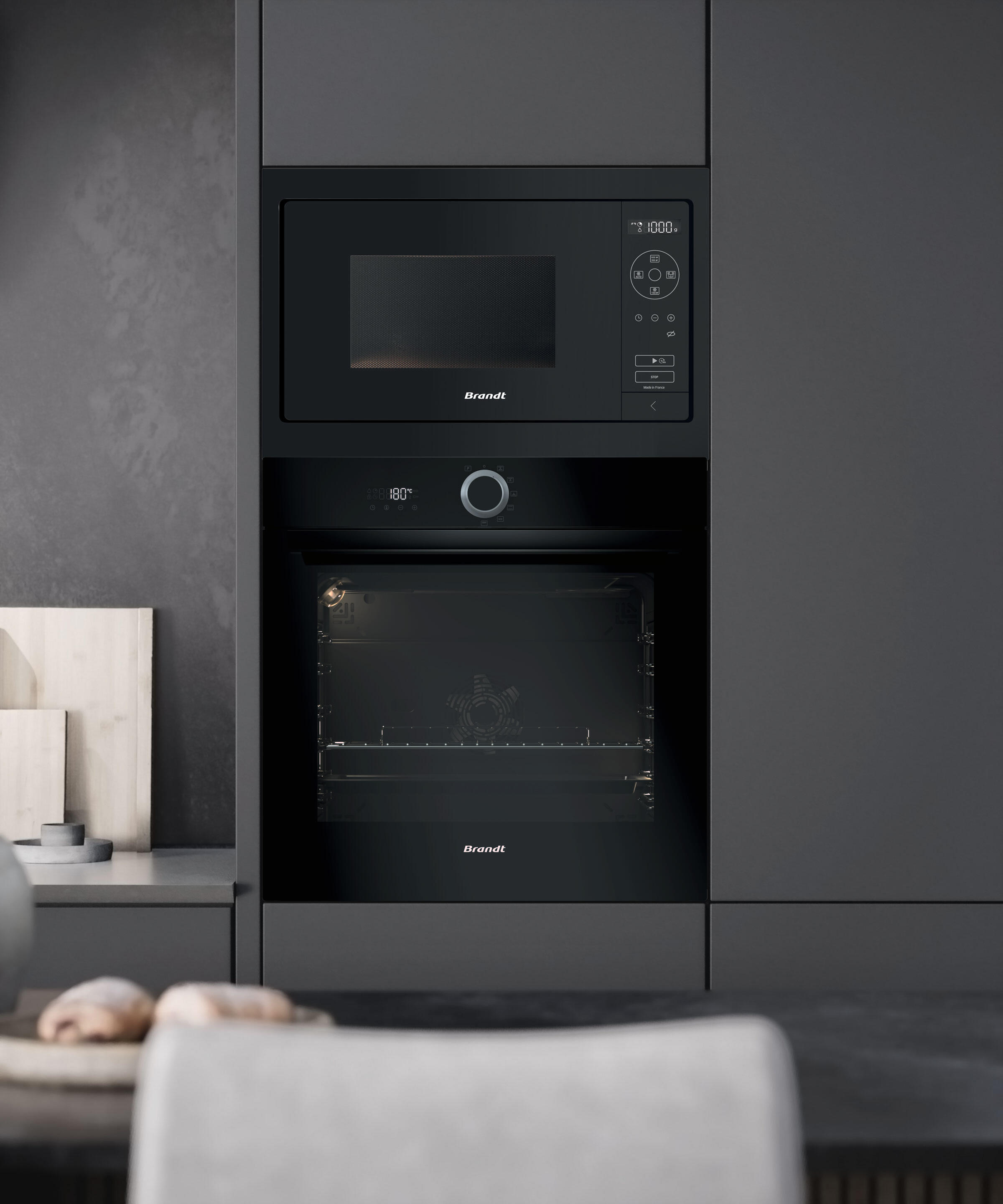 Micro-ondes intégrable 26 Litres BRANDT BMS7120B noir - 2