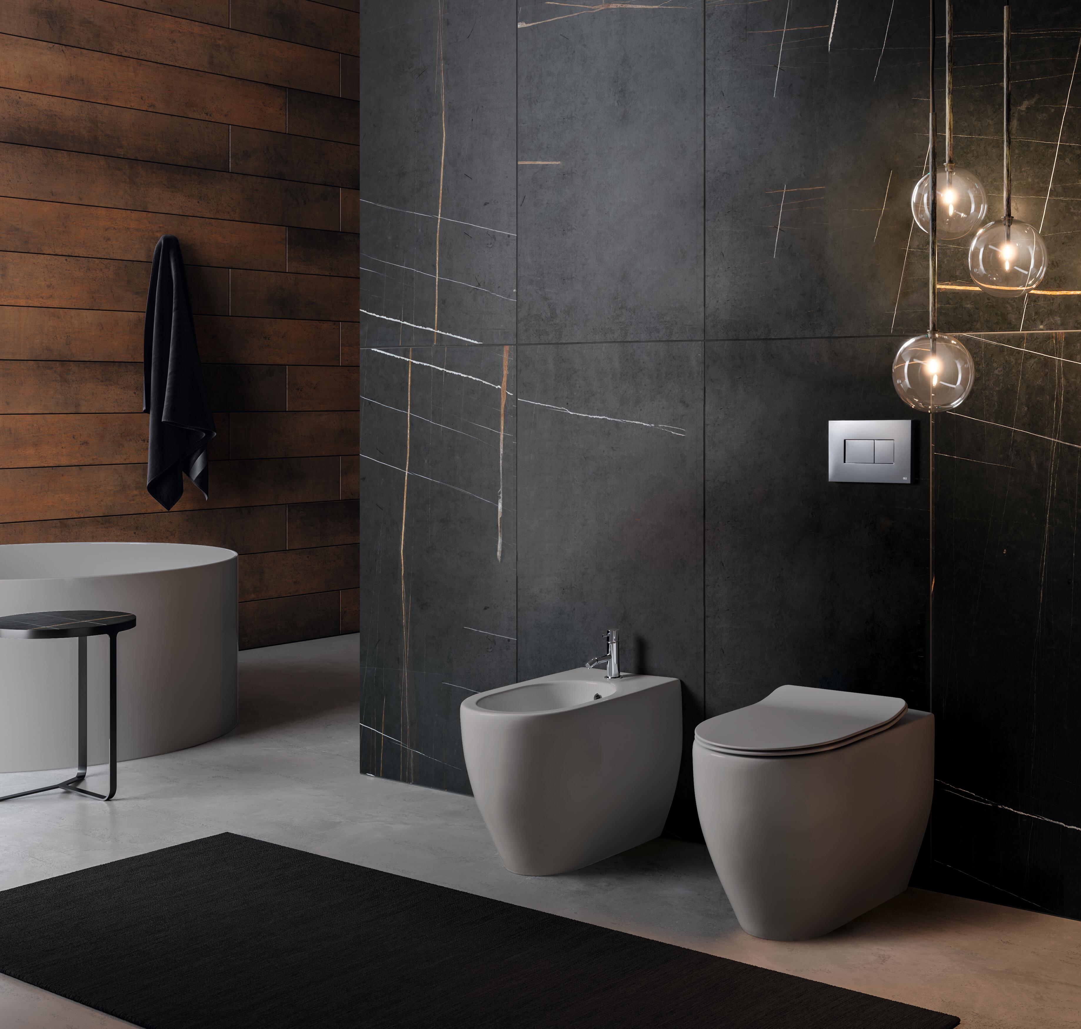 Vaso WC filomuro KERASAN flo, sedile escluso P 53 x L 37 x H 43.5 cm ...