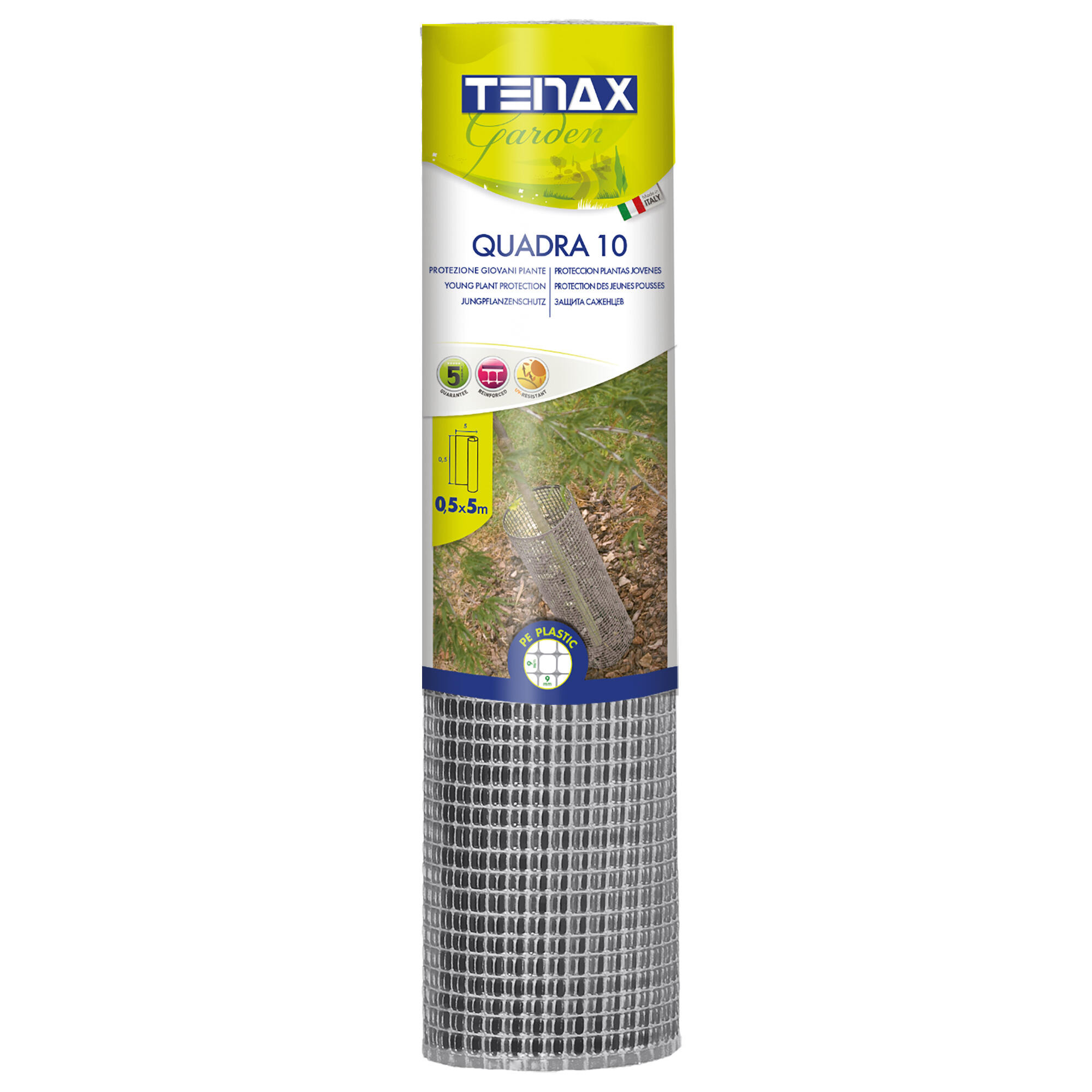 Rete in plastica QUADRA 10 argento H 0.5 x L 5 m - 4