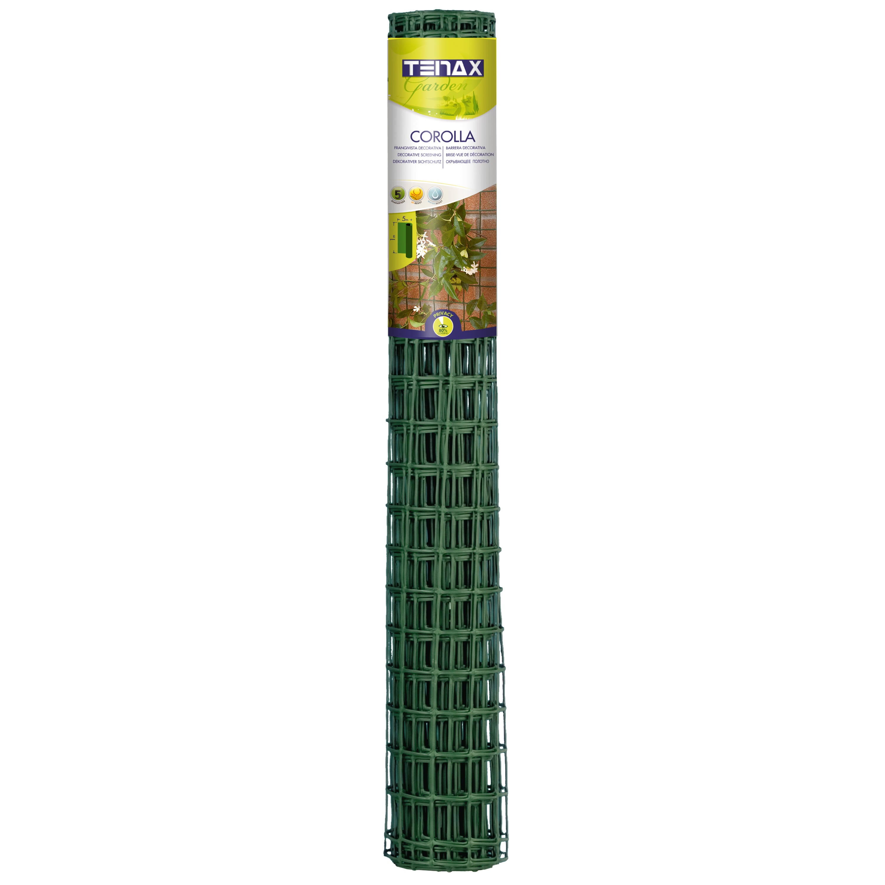 Rete in plastica Corolla verde H 1 x L 5 m - 6