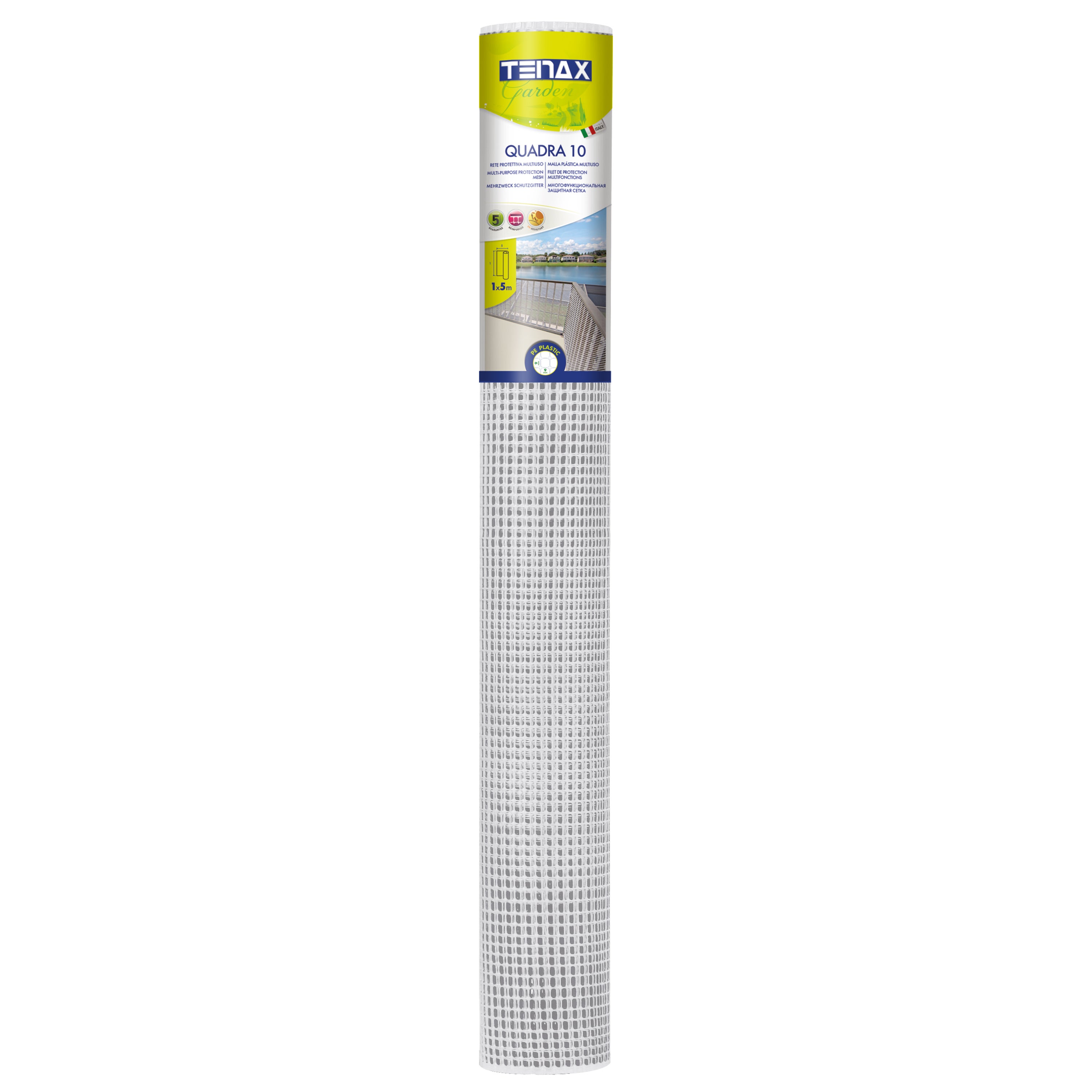Malla plástica Quadra 10 blanca 1 x 5 m - 4