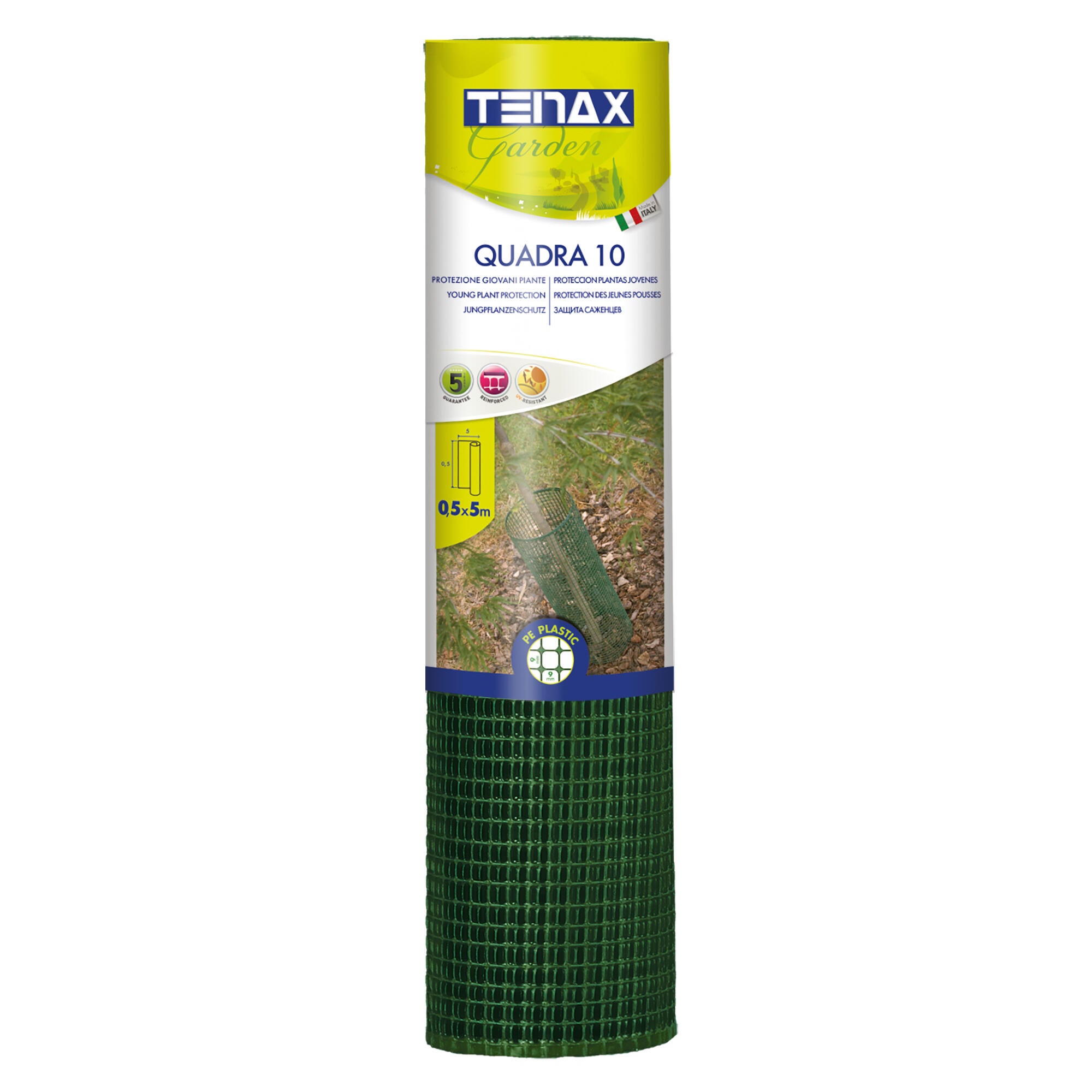 Rete in plastica Quadra 10 verde H 0.5 x L 5 m - 4