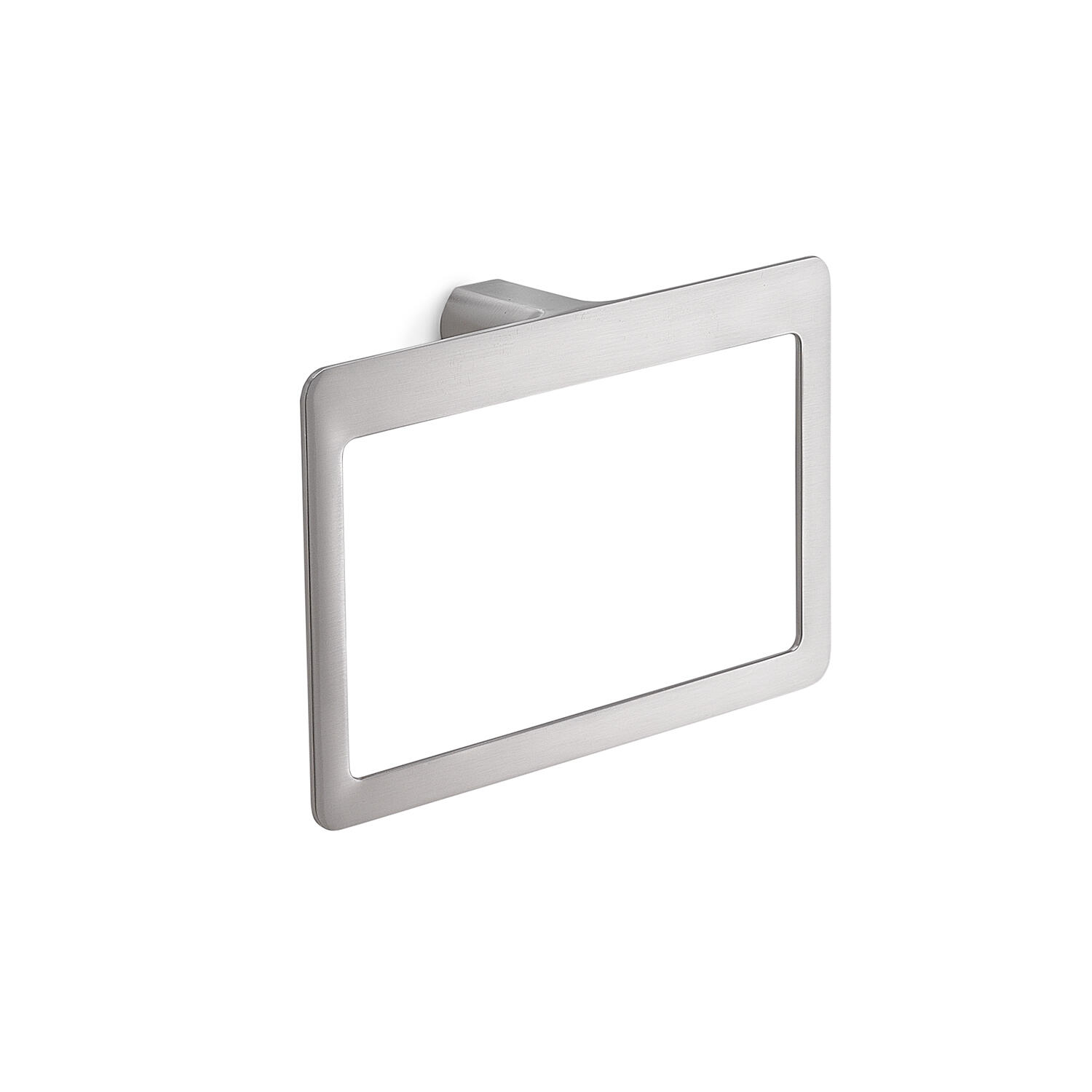 Toallero Pirenei cromado cepillado 23x15.1 cm | Leroy Merlin
