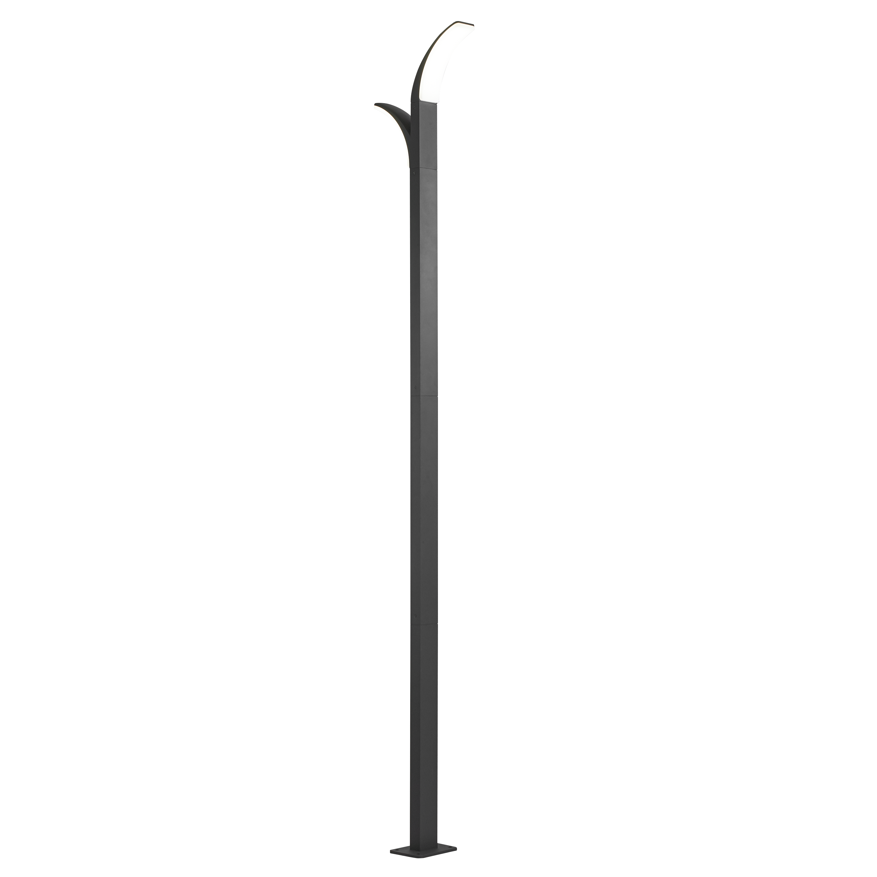 Lampadaire extérieur Led 2 têtes, 3000 Lumen anthracite Lakko INSPIRE - 6