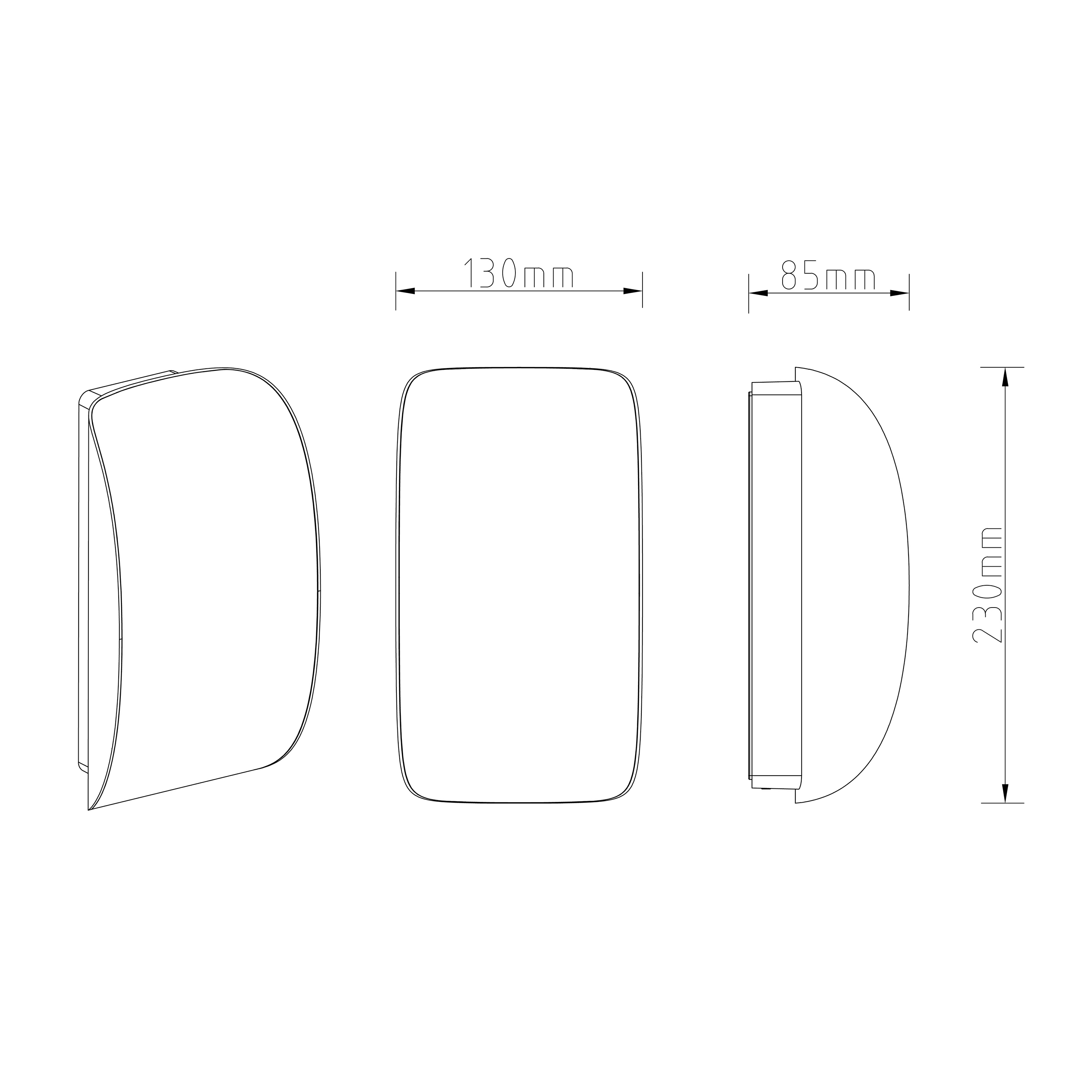 Kinkiet zewnętrzny Artemisa czarny IP54 LED INSPIRE - 4
