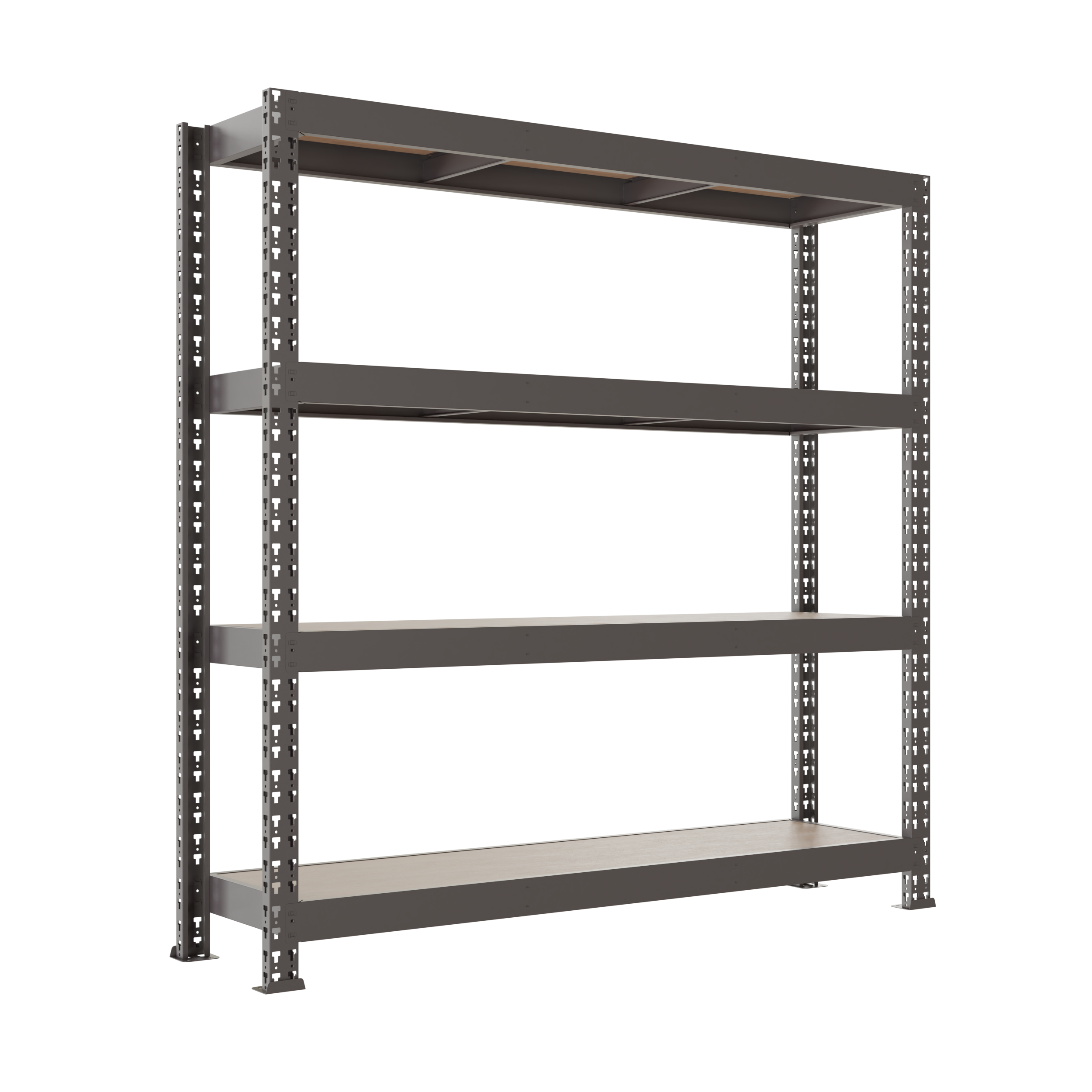 Regał metalowy Mega 300 kg 180x160x60 cm 4 półki Metalkas