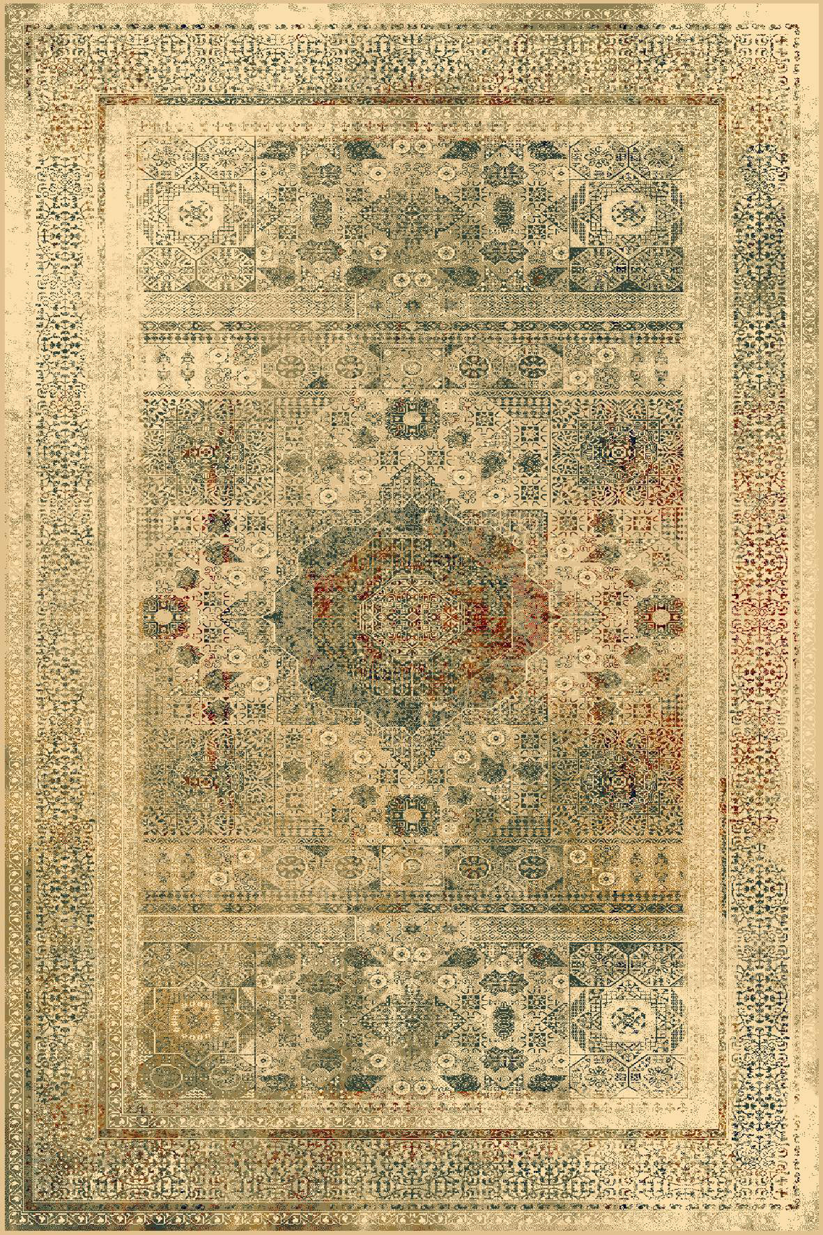 Dywan wełniany Omega Mamluk kremowy 200 x 300 cm