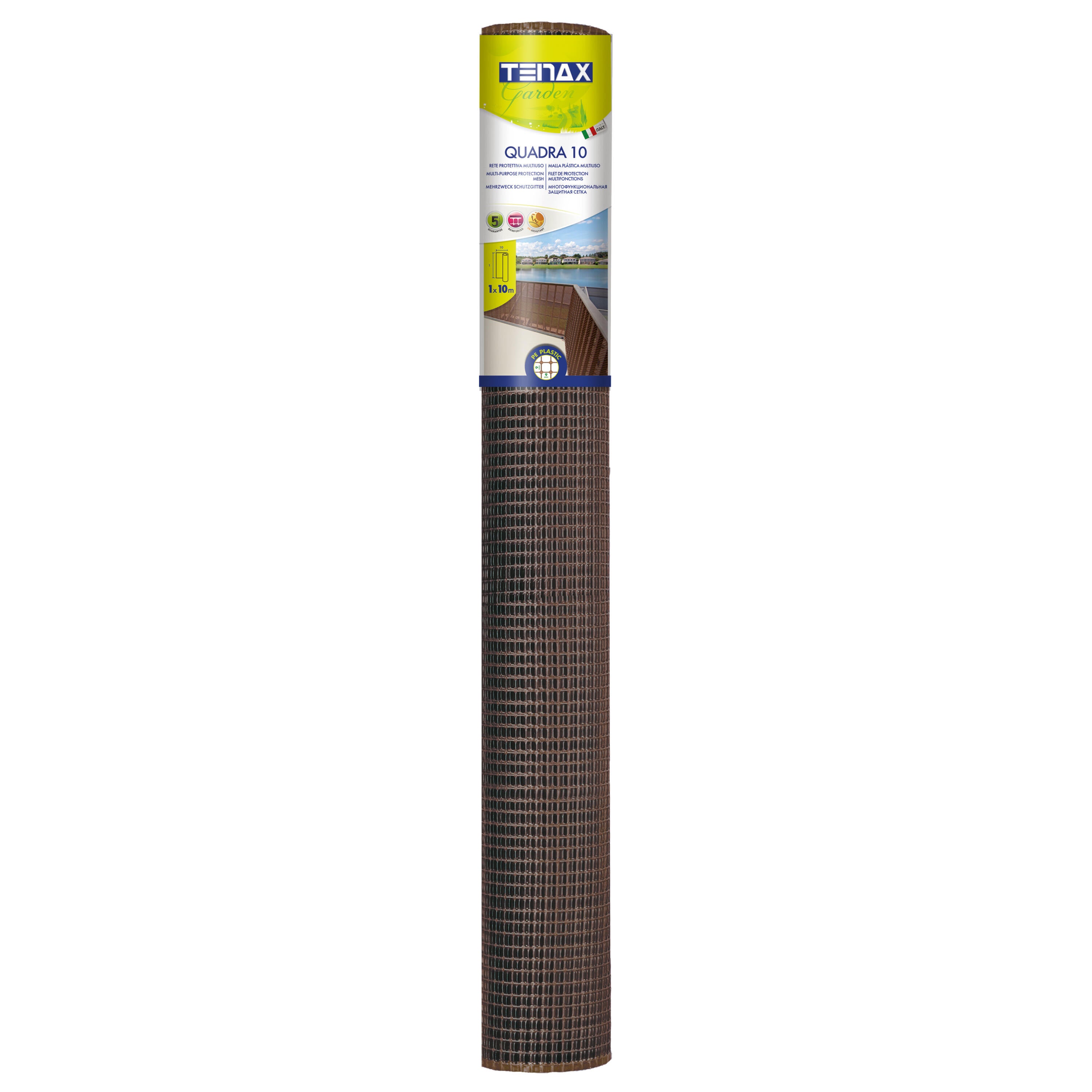 Rete in plastica QUADRA 10 marrone H 1 x L 10 m - 5