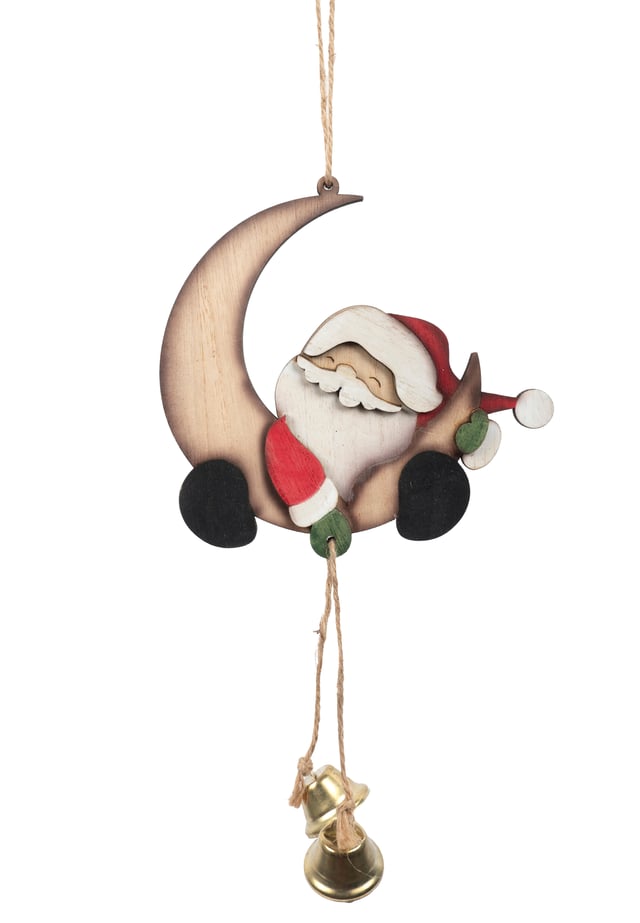 Pai Natal de pendurar 15 cm vermelho