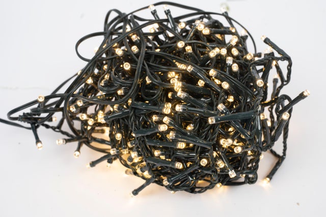 Grinalda iluminada interior/exterior 500 leds branco quente 5m