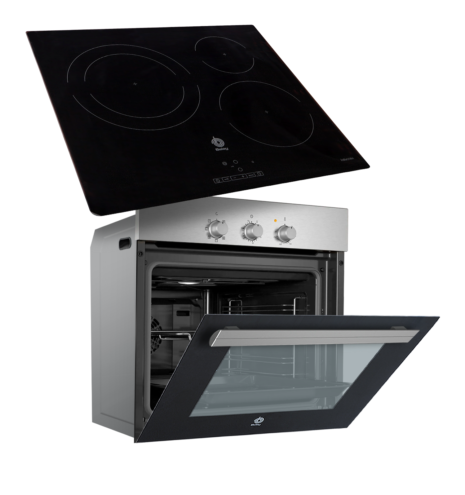 Kit electrodoméstico de horno y placa balay 3hi833xp