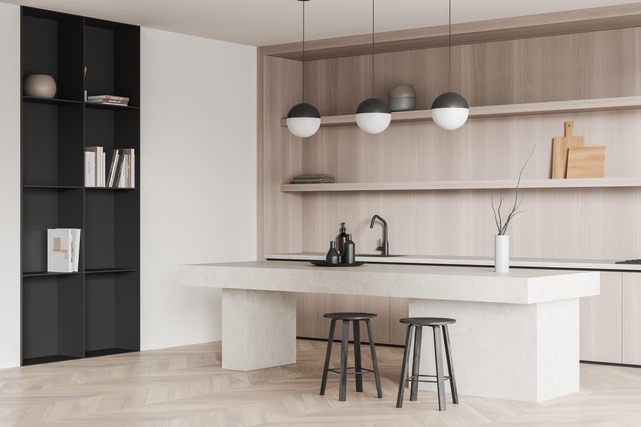 Diapositive Cucina minimal con isola