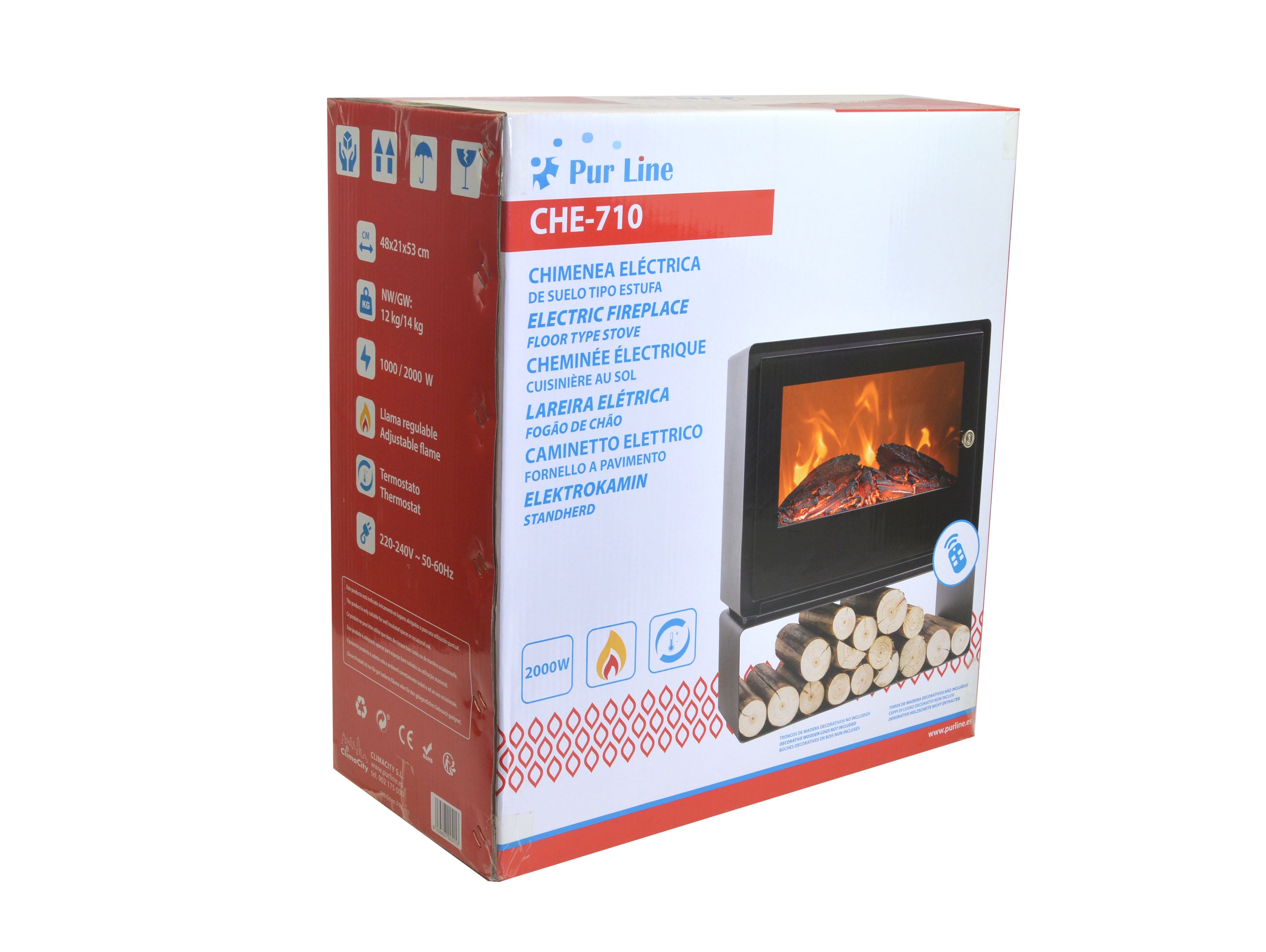 Chimenea electrica estufa Che-710 - 15